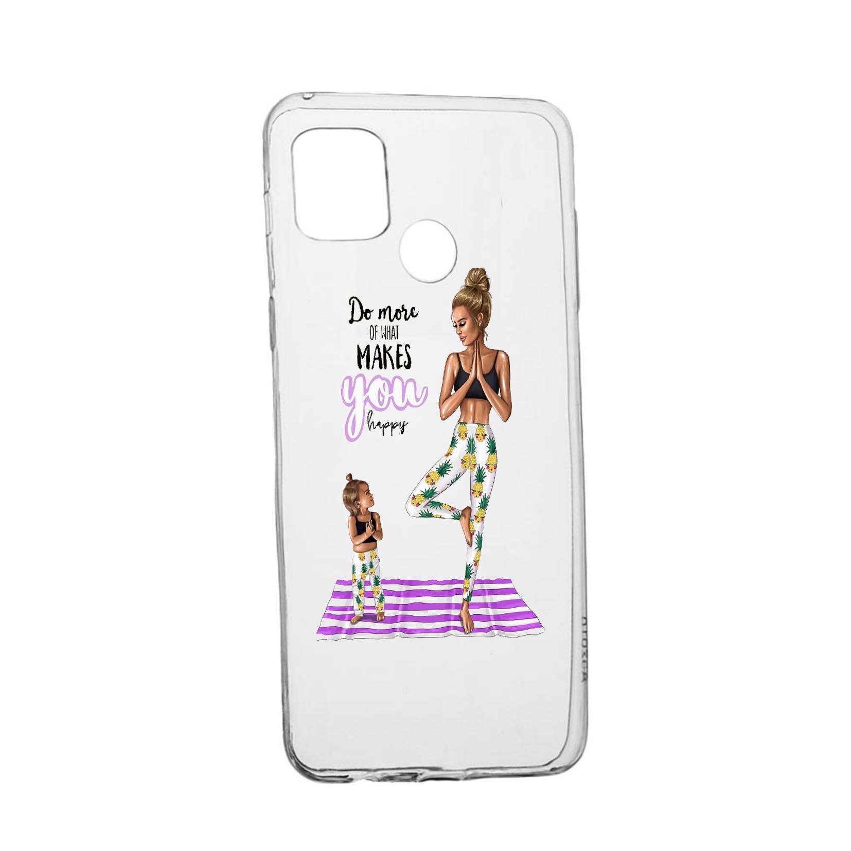 Husa Silicon Girl - Mom, Compatibila Cu Realme 7i / Realme C12, rezistenta la uzura, anti-alunecare, 560