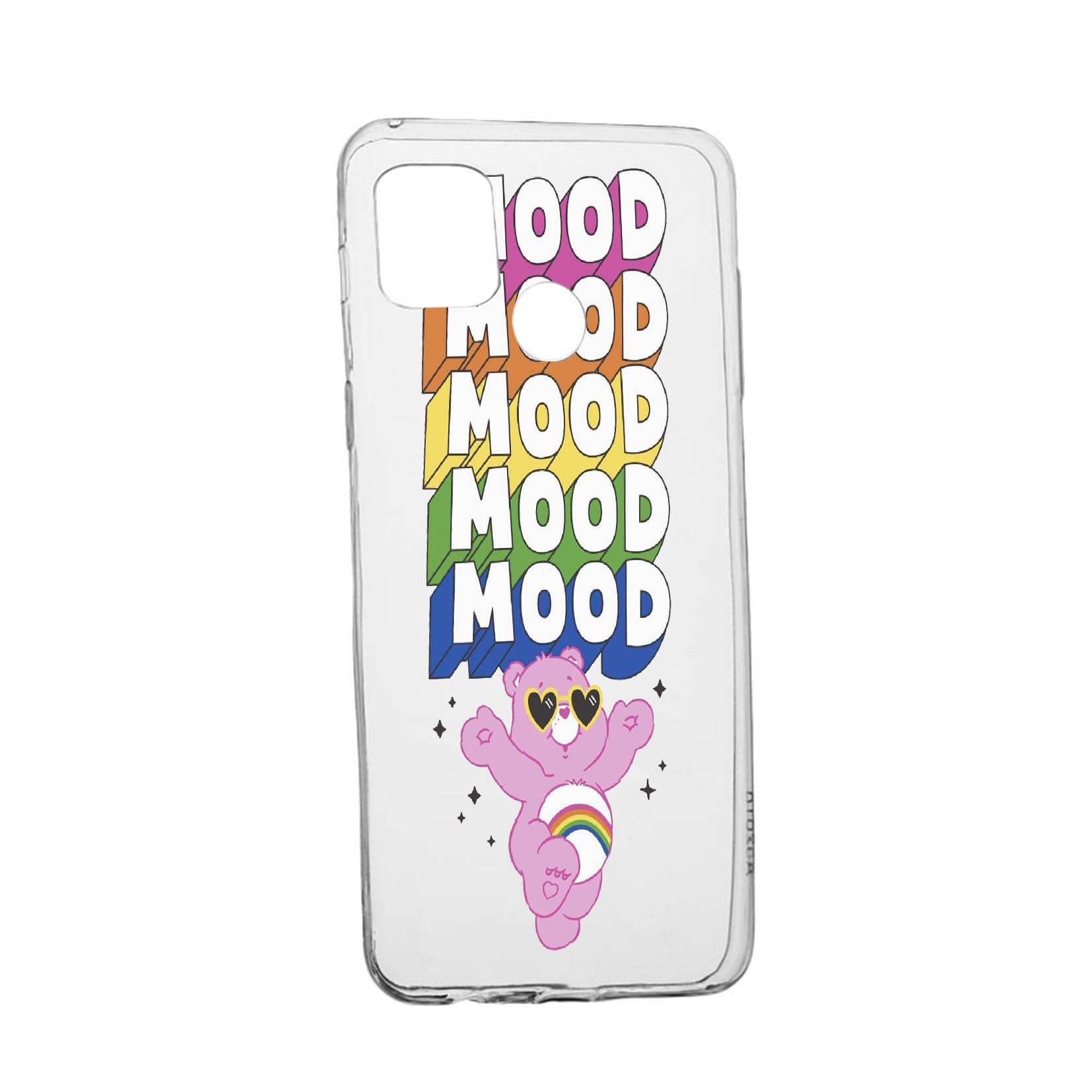Husa Silicon Mood - Pink Bear, Compatibila Cu Realme 7i / Realme C12, rezistenta la uzura, anti-alunecare, 599