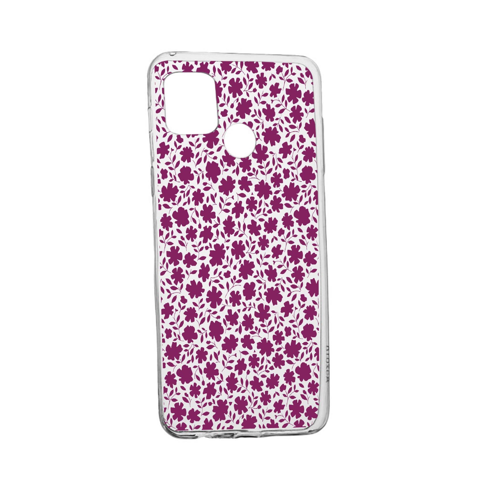 Husa Silicon Flowers Pattern, Compatibila Cu Realme 7i / Realme C12, rezistenta la uzura, anti-alunecare, 627
