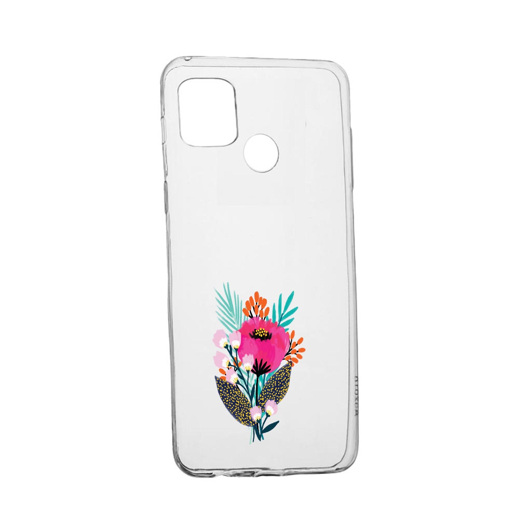 Husa Silicon Flowers, Compatibila Cu Realme 7i / Realme C12, rezistenta la uzura, anti-alunecare, 641