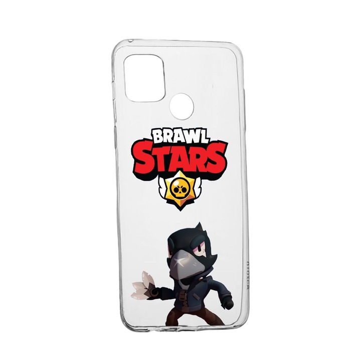 Husa Silicon Brawl Stars Crow, Compatibila Cu Realme C21, rezistenta la uzura, anti-alunecare, 644