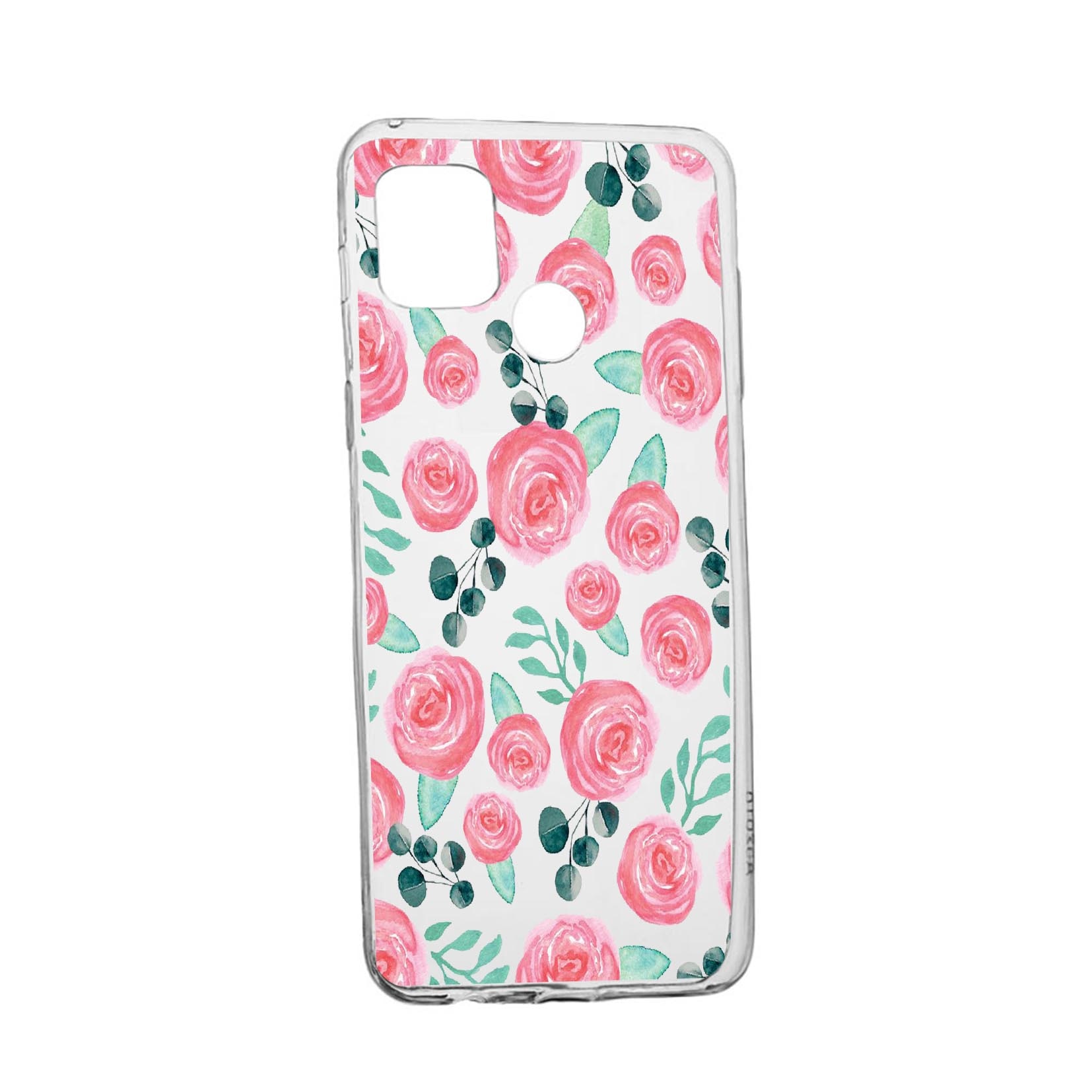 Husa Silicon Rose Pattern, Compatibila Cu Realme 7i / Realme C12, rezistenta la uzura, anti-alunecare, 640