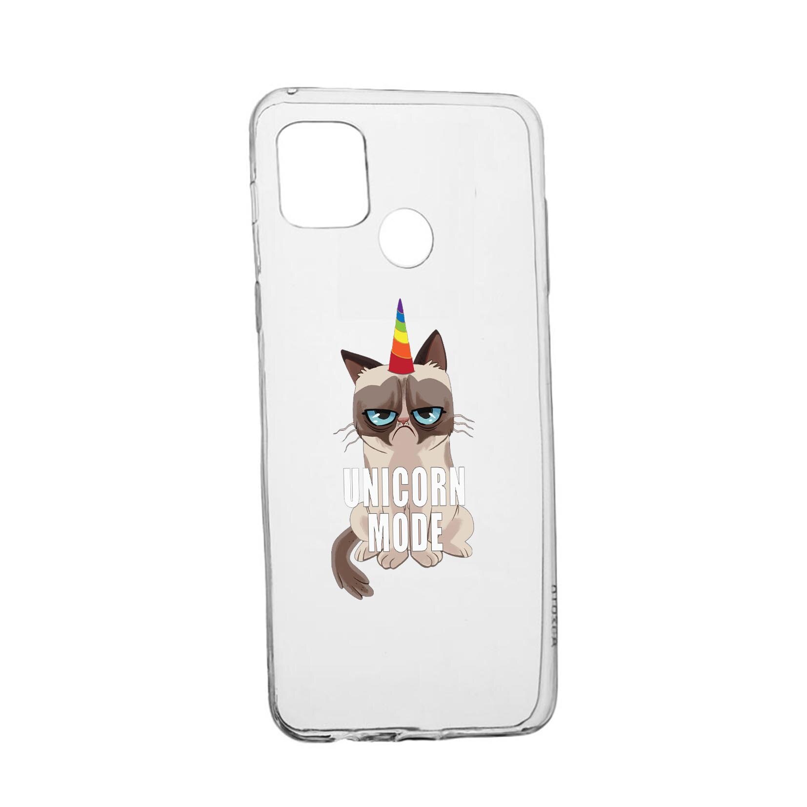 Husa Silicon Meme - Gumpy Unicorn Mode, Compatibila Cu Realme 7i / Realme C12, rezistenta la uzura, anti-alunecare, 654