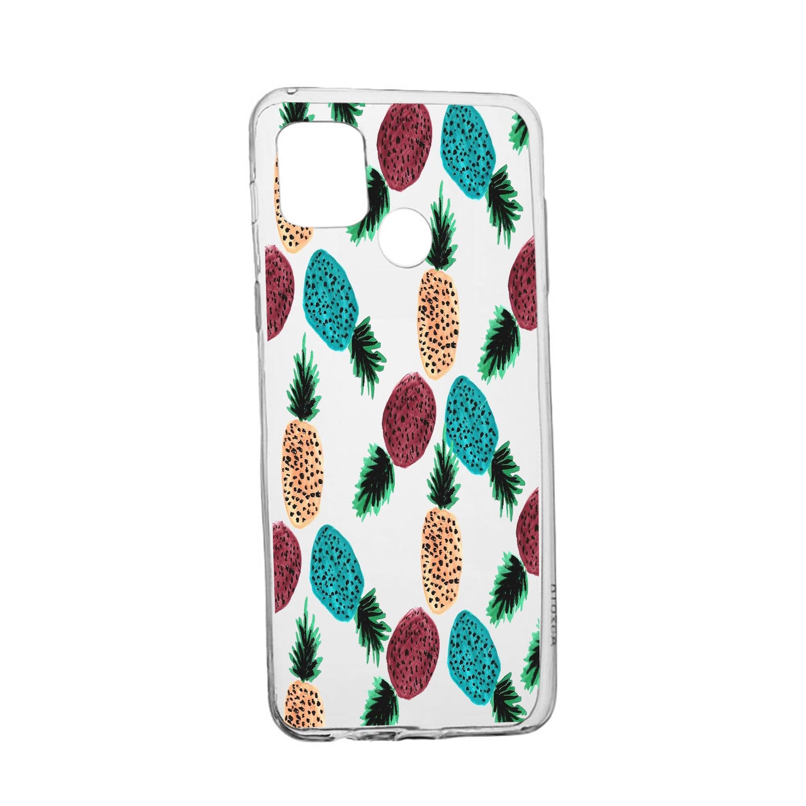 Husa Silicon Ananas, Compatibila Cu Realme 7i / Realme C12, rezistenta la uzura, anti-alunecare, 669