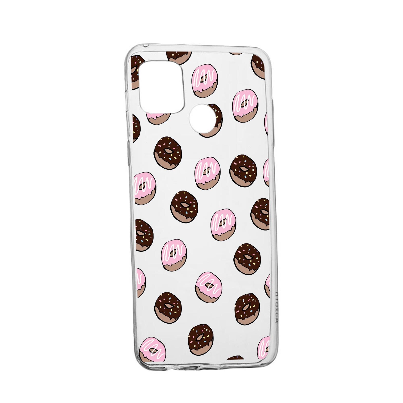 Husa Silicon Donuts, Compatibila Cu Realme 7i / Realme C12, rezistenta la uzura, anti-alunecare, 667