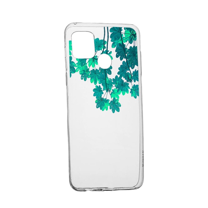 Silicon Green Forest Cover, съвместим с Realme 7i / Realme C12, устойчивост на износване, против хлъзгане, 682