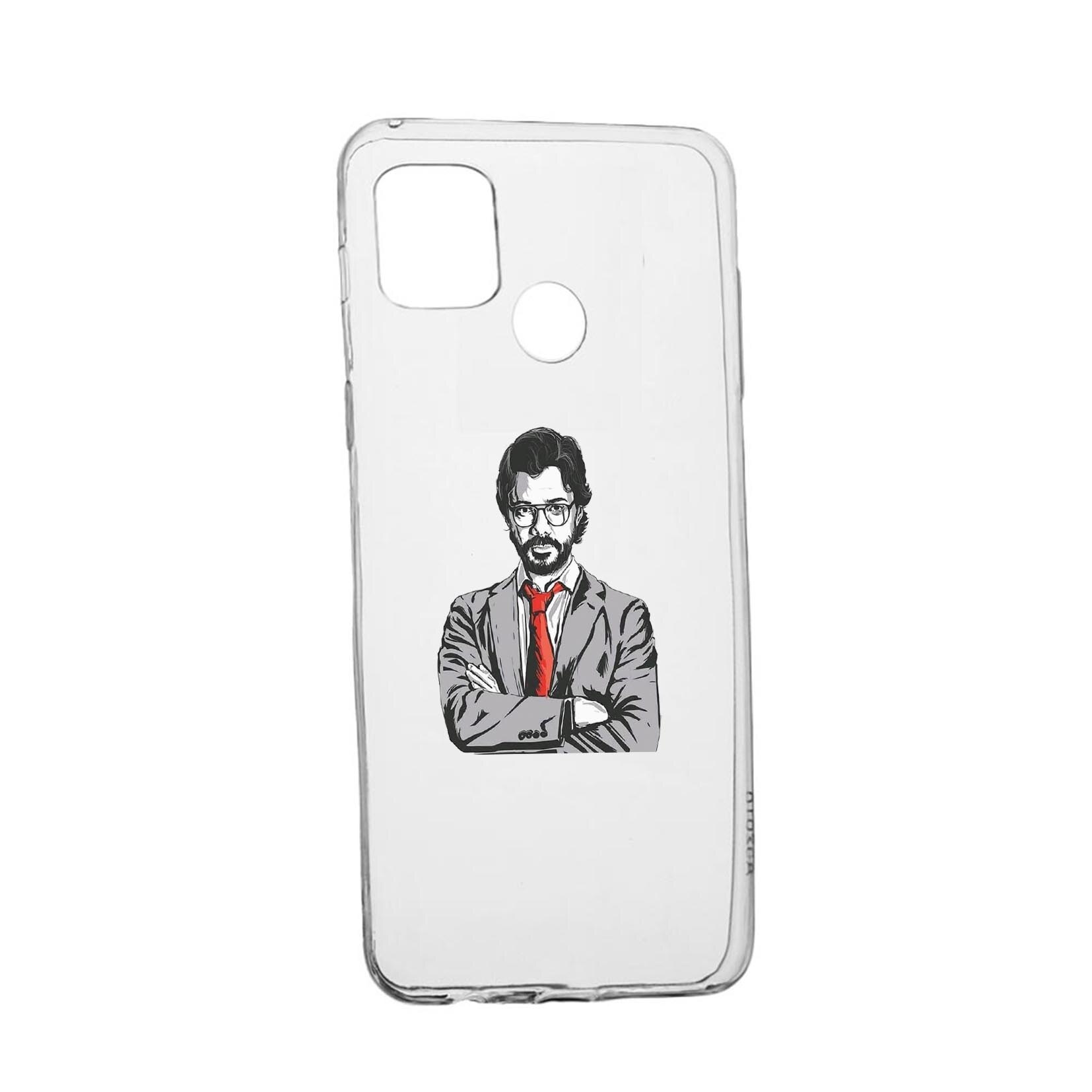 Husa Silicon La Casa De Papel - Profesor, Compatibila Cu Realme 7i / Realme C12, rezistenta la uzura, anti-alunecare, 712