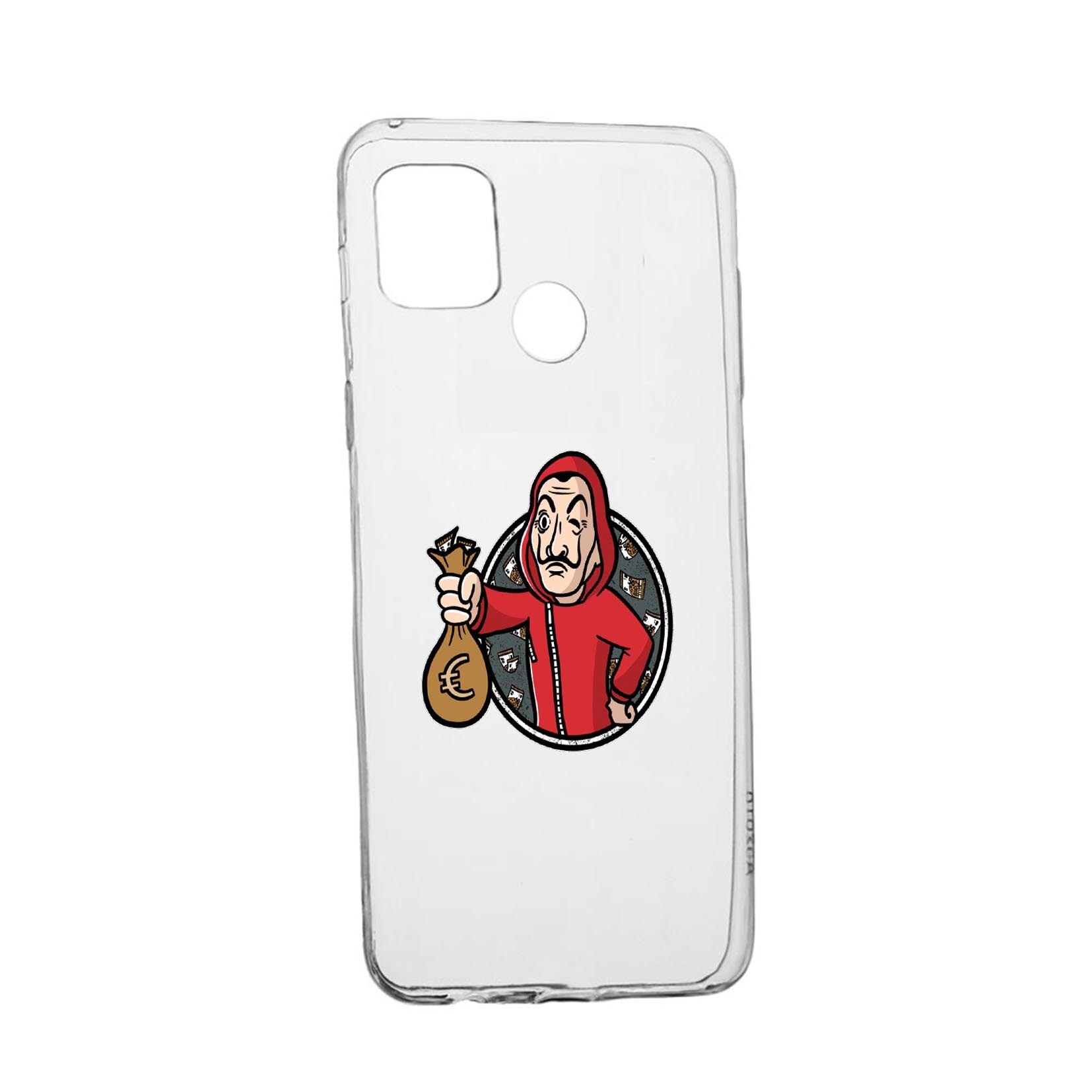 Husa Silicon La Casa De Papel, Compatibila Cu Realme 7i / Realme C12, rezistenta la uzura, anti-alunecare, 700