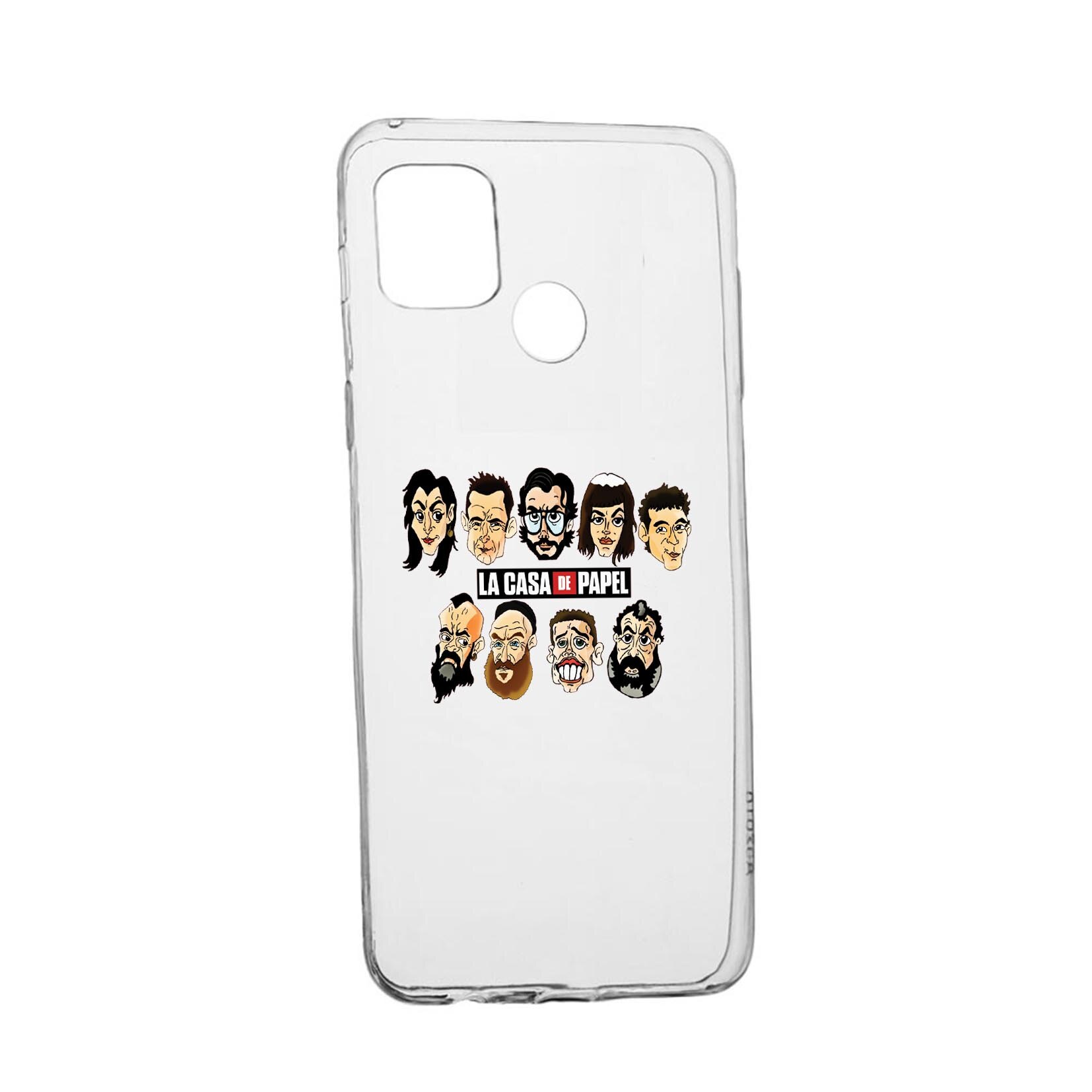 Husa Silicon La Casa De Papel, Compatibila Cu Realme 7i / Realme C12, rezistenta la uzura, anti-alunecare, 713