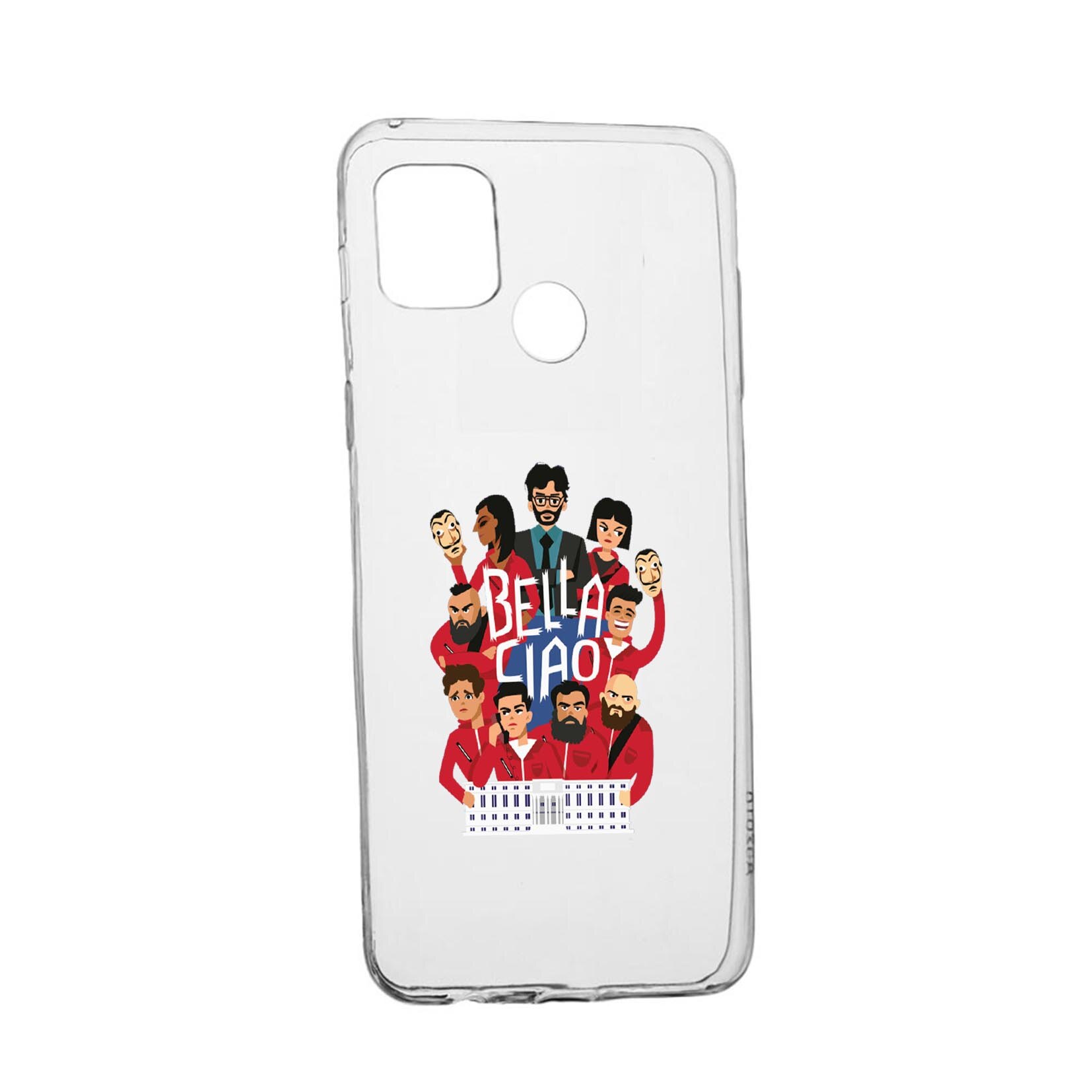 Husa Silicon La Casa De Papel Bella Ciao, Compatibila Cu Realme 7i / Realme C12, rezistenta la uzura, anti-alunecare, 718