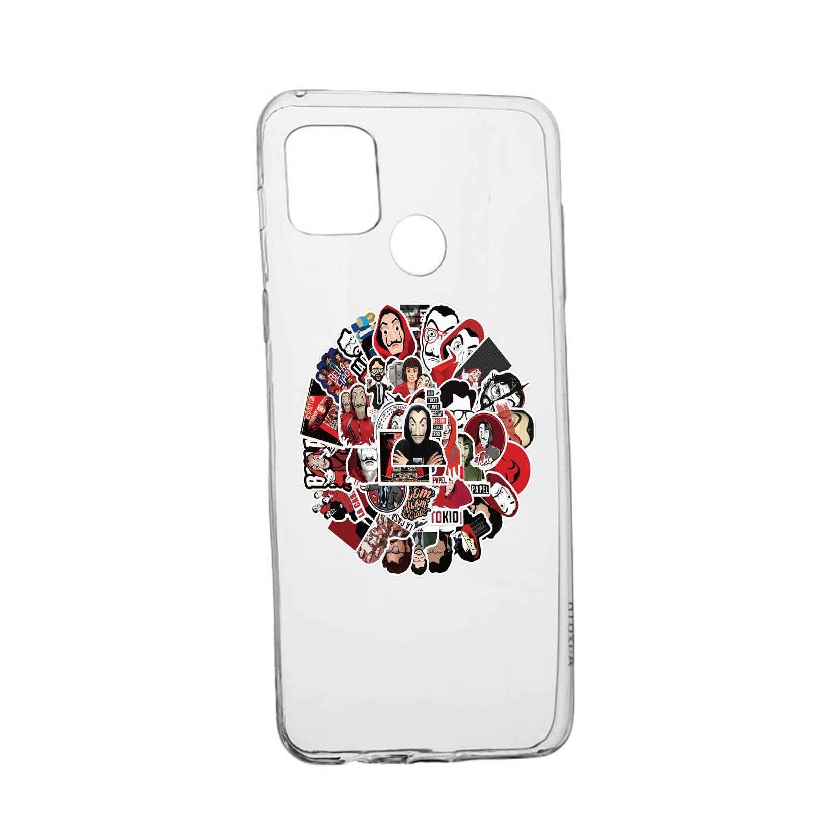 Husa Silicon La Casa De Papel, Compatibila Cu Realme 7i / Realme C12, rezistenta la uzura, anti-alunecare, 715