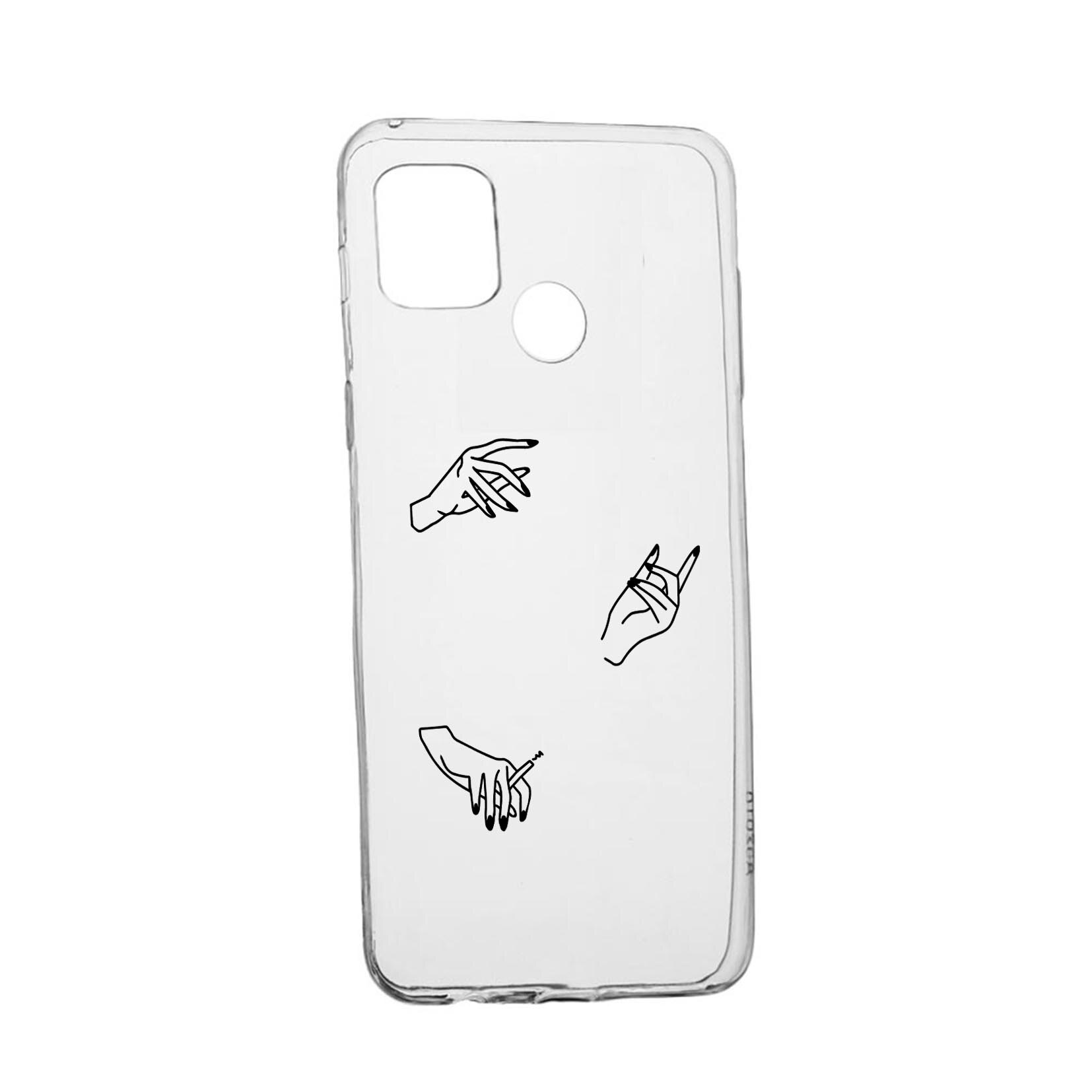 Husa Silicon Compatibila cu Realme 7i / Realme C12, Hands, rezistenta la uzura, anti-alunecare, 740