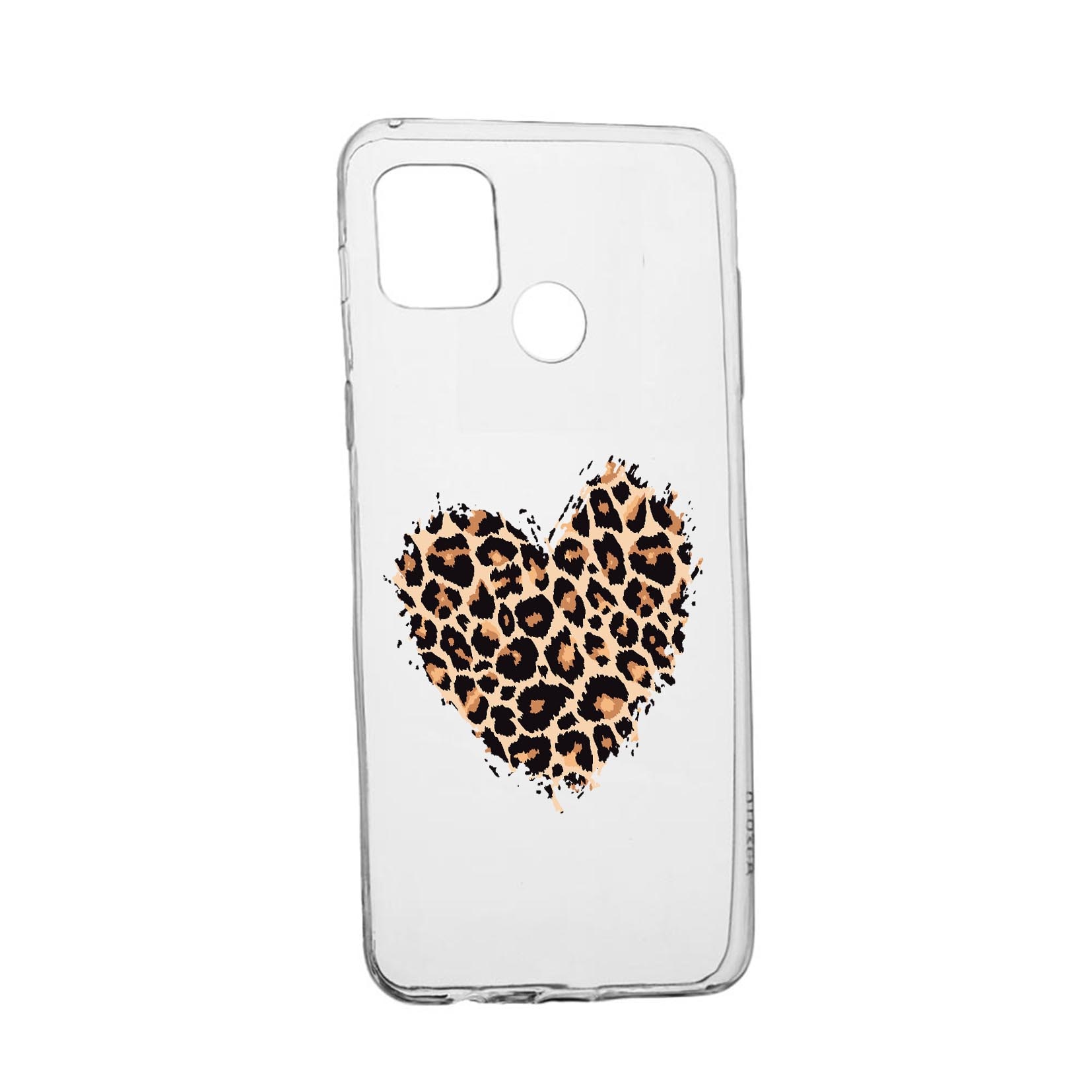 Husa Silicon Compatibila cu Realme 7i / Realme C12, Leopard Heart, rezistenta la uzura, anti-alunecare, 761