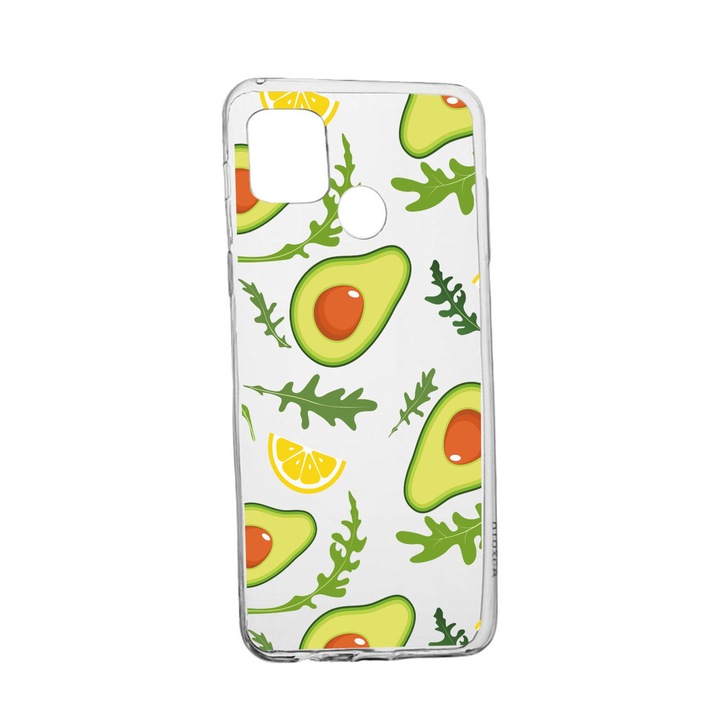 Силиконов калъф Unique за Realme C12, Avocado, Transparent TR 760