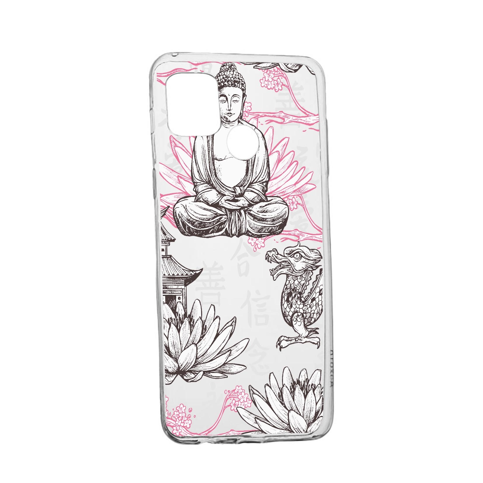 Husa Silicon Compatibila cu Realme 7i / Realme C12, Buddha, rezistenta la uzura, anti-alunecare, 768