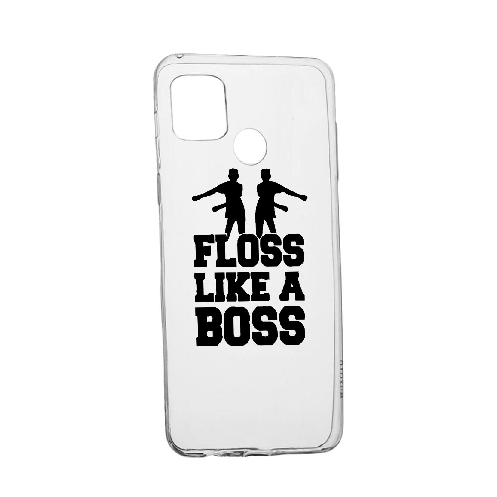 Husa Silicon Compatibila cu Realme 7i / Realme C12, Floss Like A Boss, rezistenta la uzura, anti-alunecare, 765