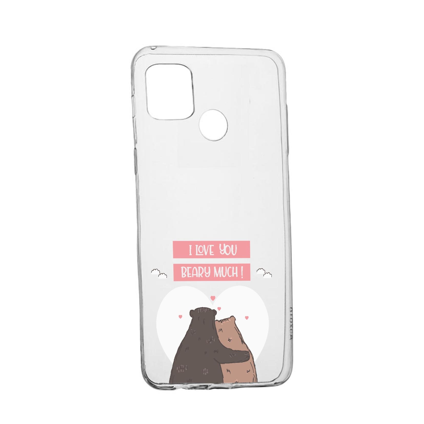 Husa Silicon Compatibila cu Realme 7i / Realme C12, I Love U Beary Much!, rezistenta la uzura, anti-alunecare, 766