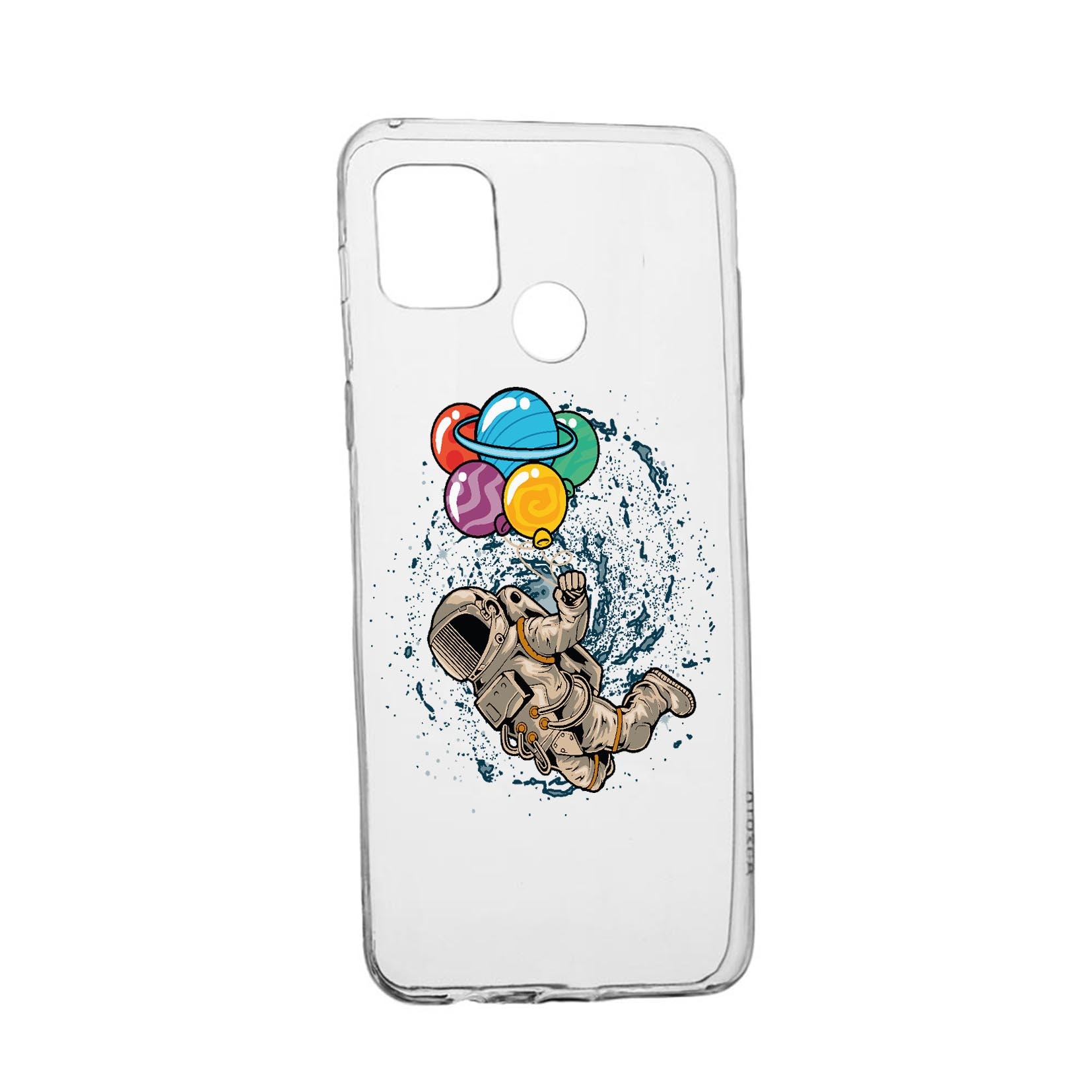 Husa Silicon Compatibila cu Realme 7i / Realme C12, Happy Astronaut, rezistenta la uzura, anti-alunecare, 773