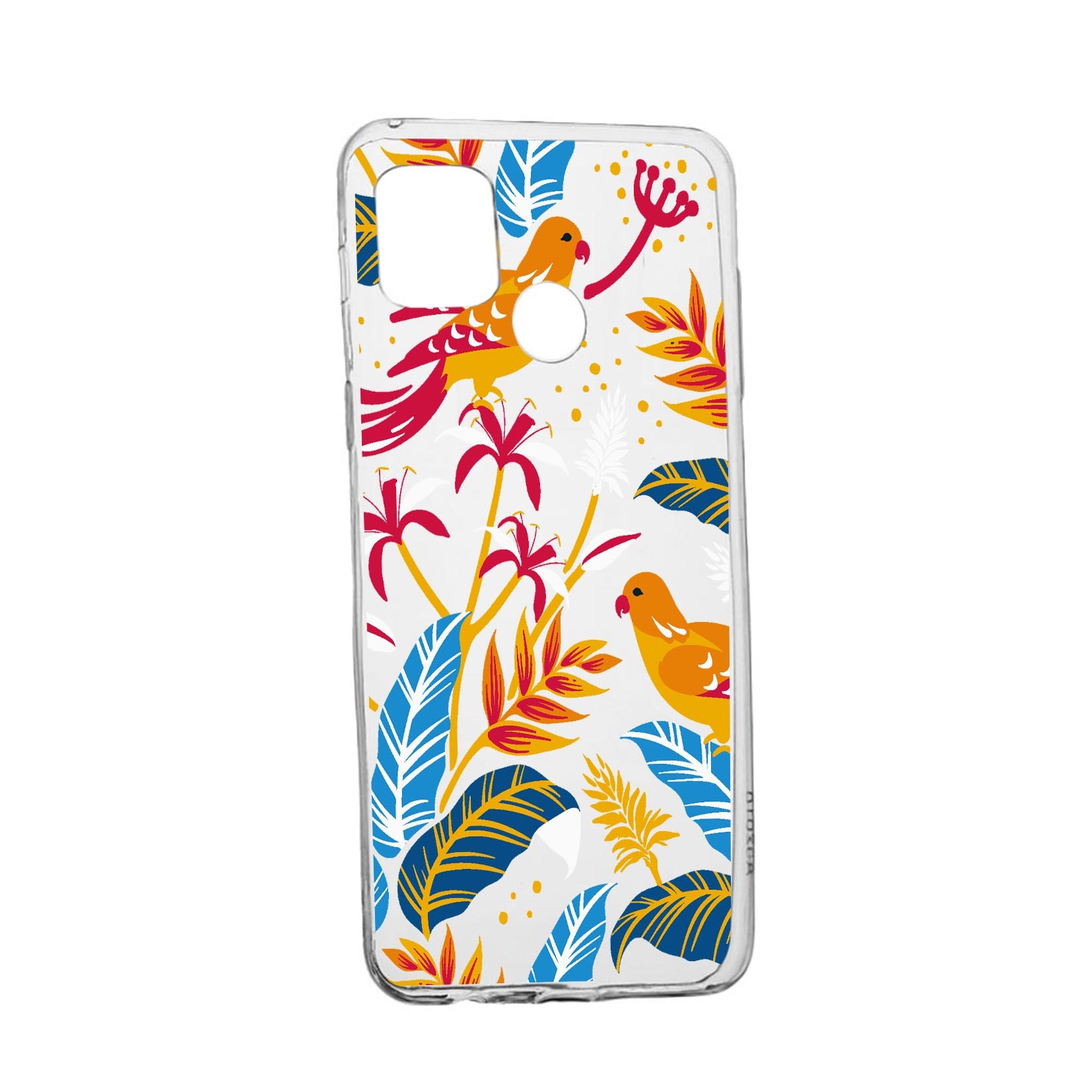 Husa Silicon Compatibila cu Realme 7i / Realme C12, Colored Birds, rezistenta la uzura, anti-alunecare, 769