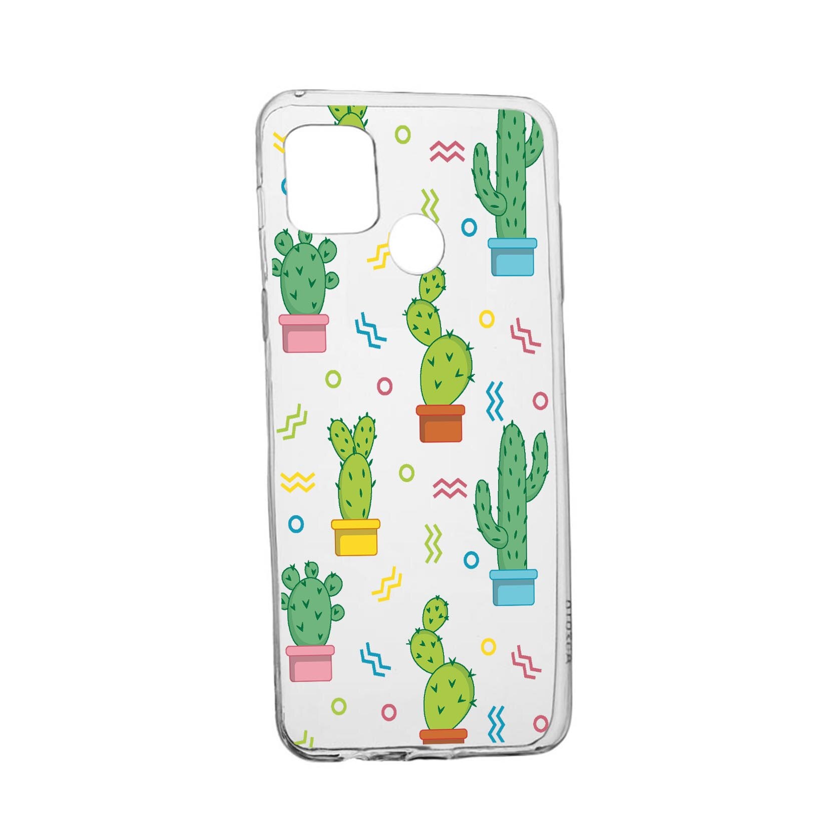 Husa Silicon Compatibila cu Realme 7i / Realme C12, Cactus, rezistenta la uzura, anti-alunecare, 770