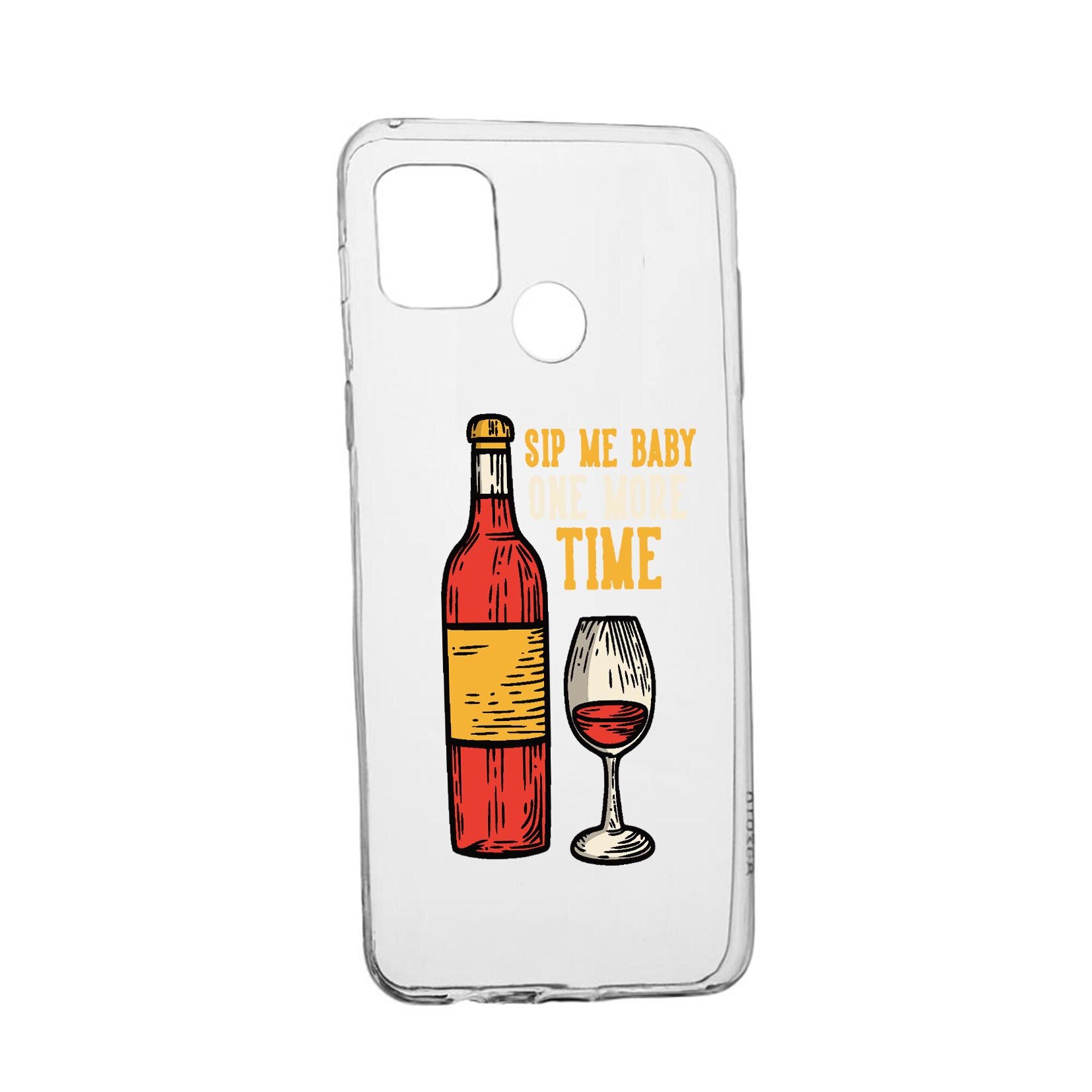 Husa Silicon Compatibila cu Realme 7i / Realme C12, Sip Me Baby, rezistenta la uzura, anti-alunecare, 807