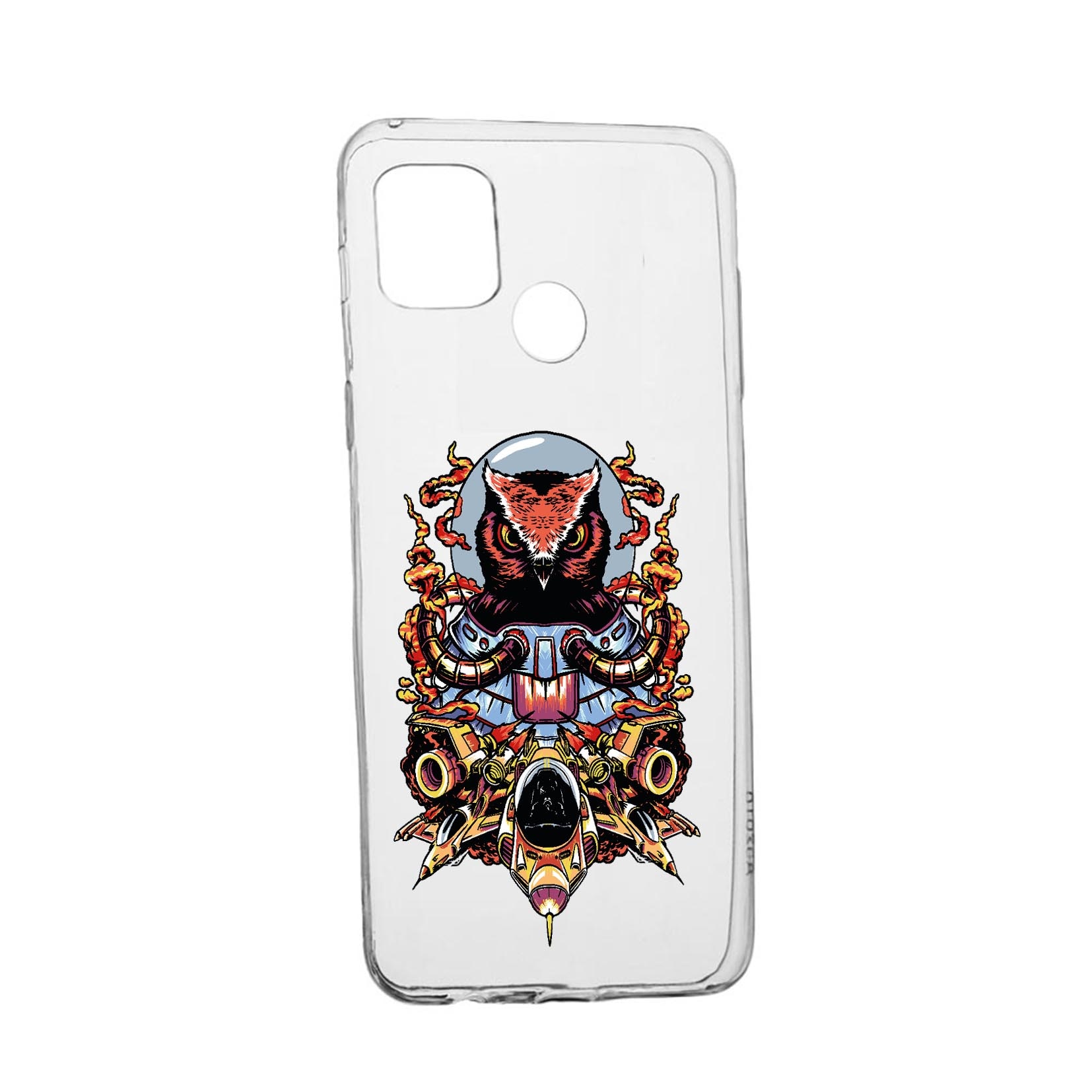 Husa Silicon Compatibila cu Realme 7i / Realme C12, Astronaut Owl, rezistenta la uzura, anti-alunecare, 817