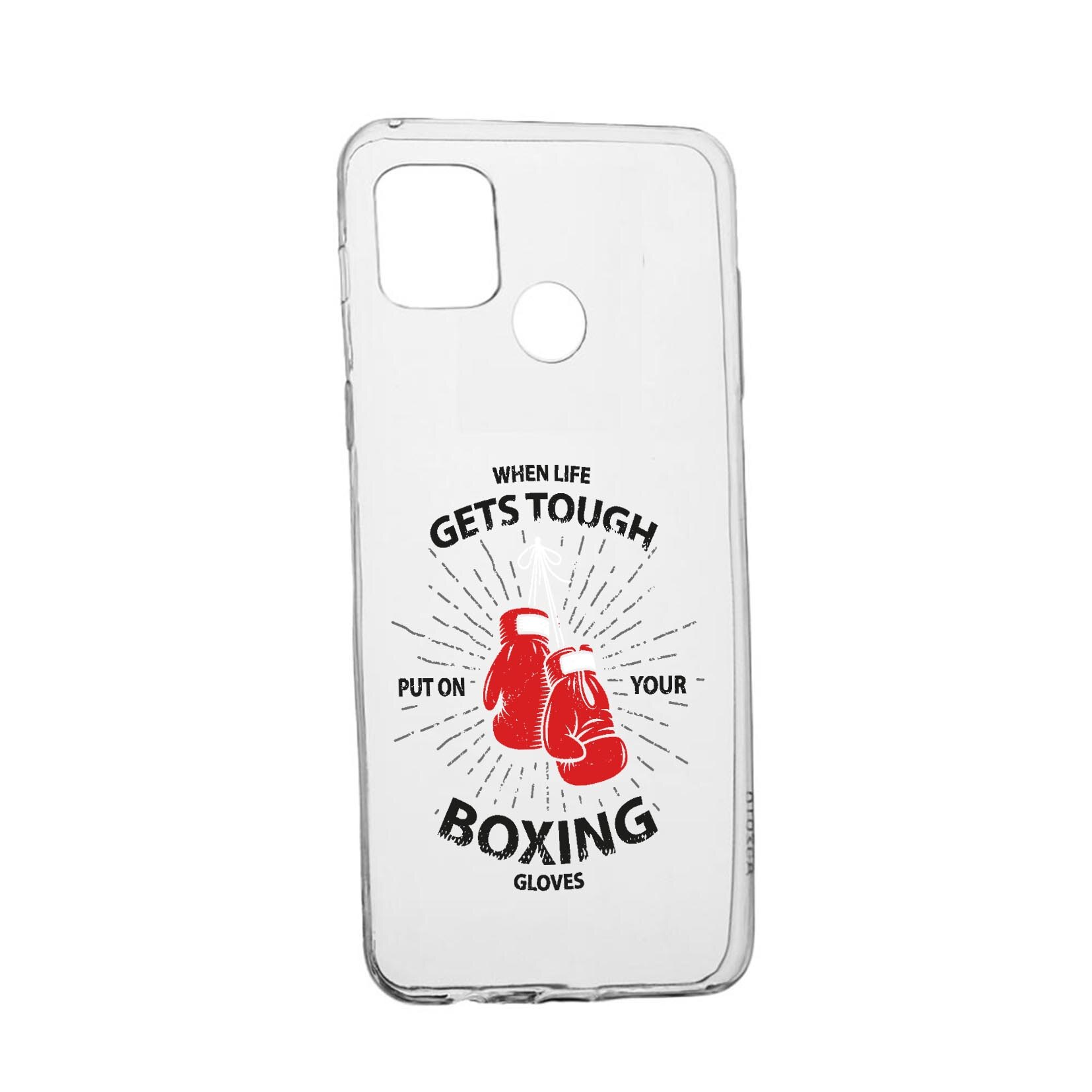 Husa Silicon Compatibila cu Realme 7i / Realme C12, Boxing, rezistenta la uzura, anti-alunecare, 816