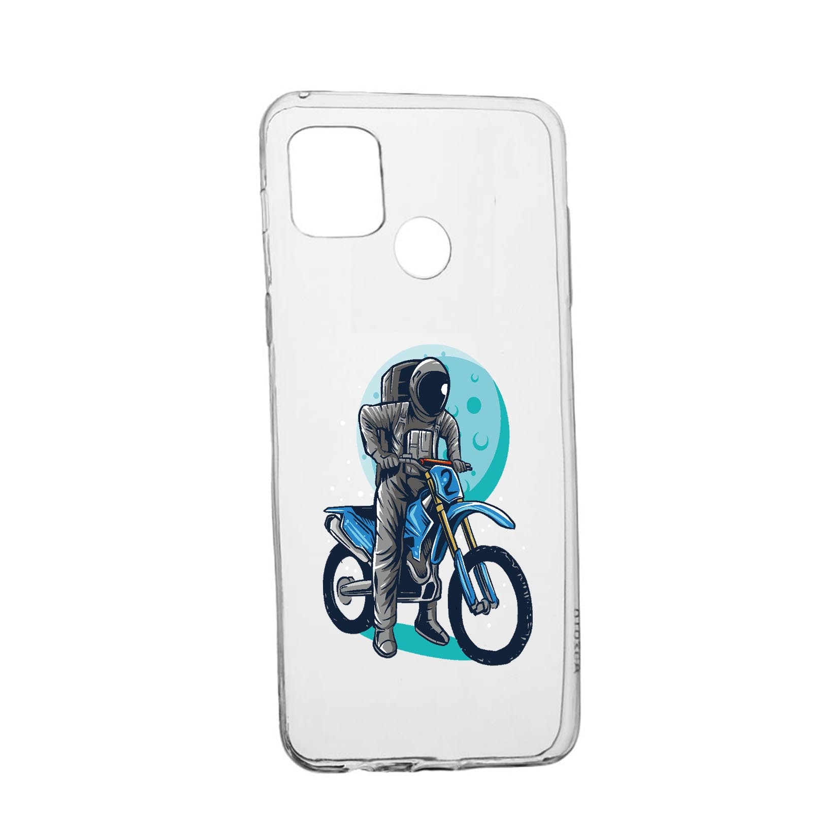 Husa Silicon Compatibila cu Realme 7i / Realme C12, Astronaut Biker, rezistenta la uzura, anti-alunecare, 828
