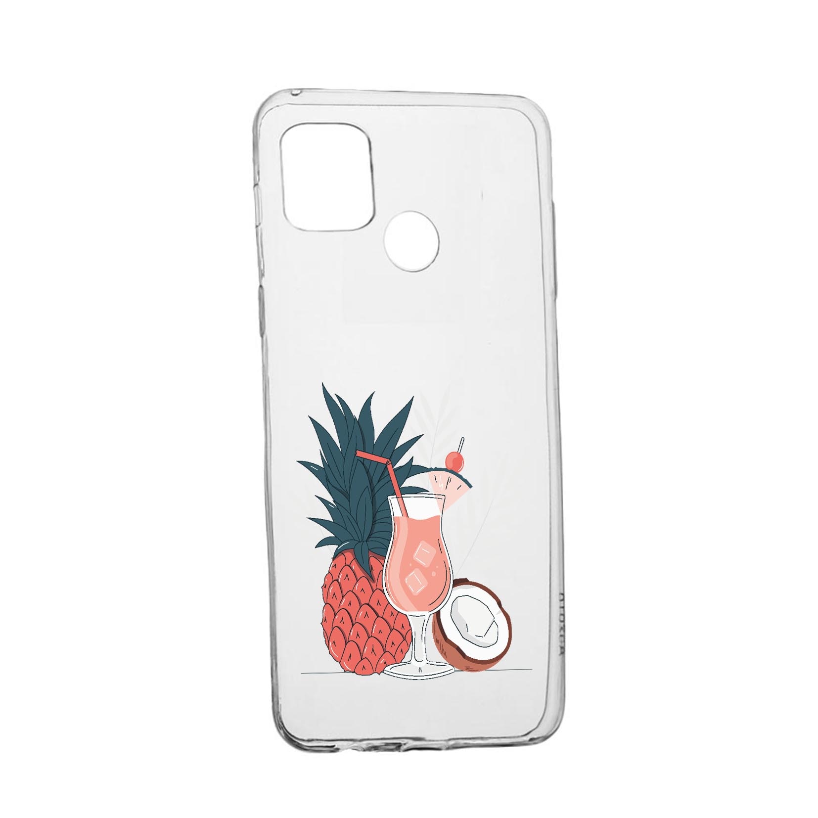 Husa Silicon Compatibila cu Realme 7i / Realme C12, Summer Coktail, rezistenta la uzura, anti-alunecare, 834