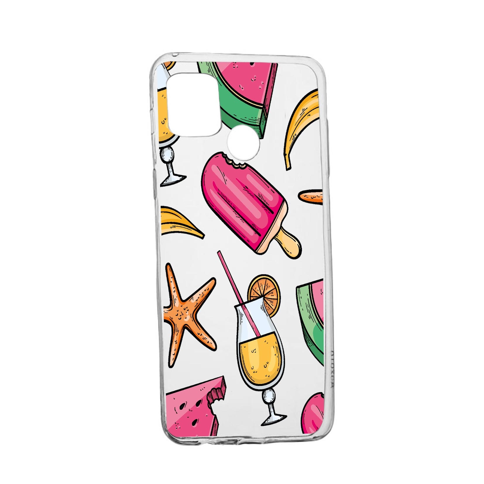 Husa Silicon Compatibila cu Realme 7i / Realme C12, Summer Ornaments, rezistenta la uzura, anti-alunecare, 836