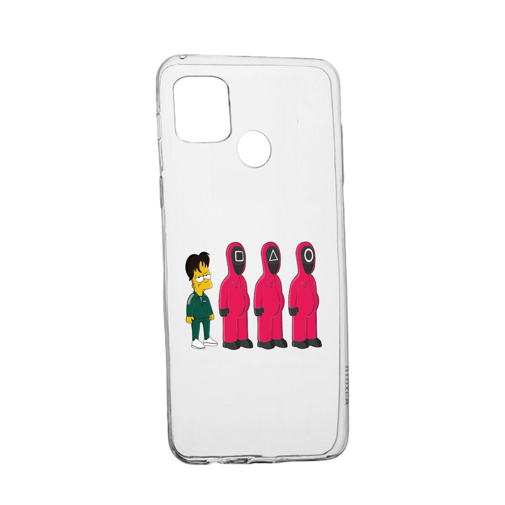 Husa Silicon Compatibila cu Realme 7i / Realme C12, Squid Game - Simpson, rezistenta la uzura, anti-alunecare, 842