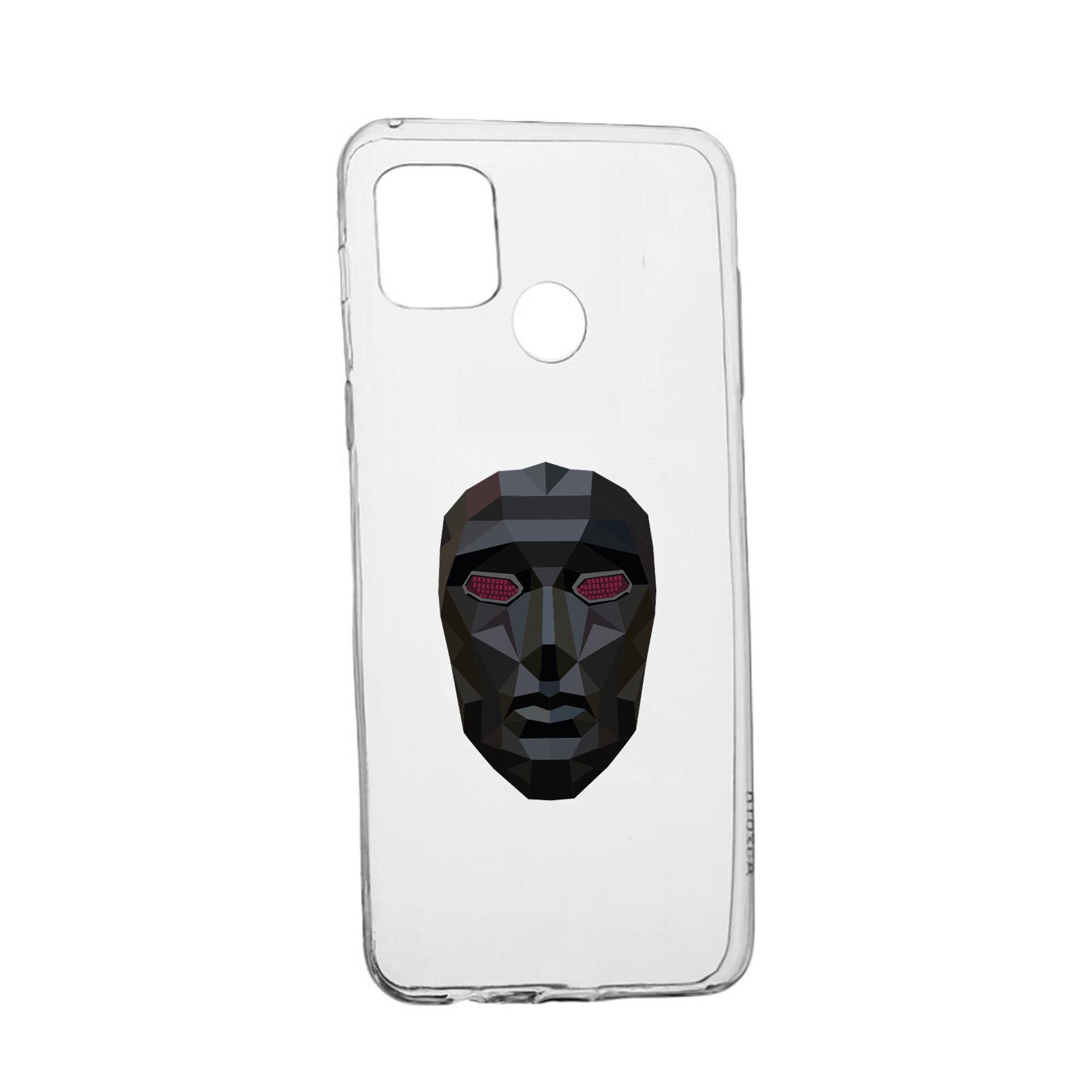 Husa Silicon Compatibila cu Realme 7i / Realme C12, Squid Game - Mask, rezistenta la uzura, anti-alunecare, 844