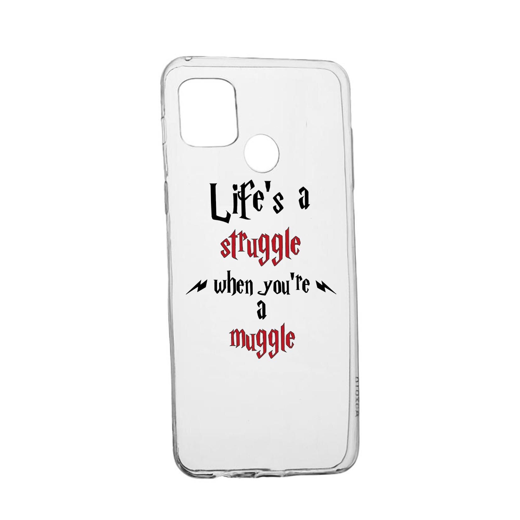Husa Silicon Compatibila cu Realme 7i / Realme C12, Harry Potter Life Is A Struggle, rezistenta la uzura, anti-alunecare, 857