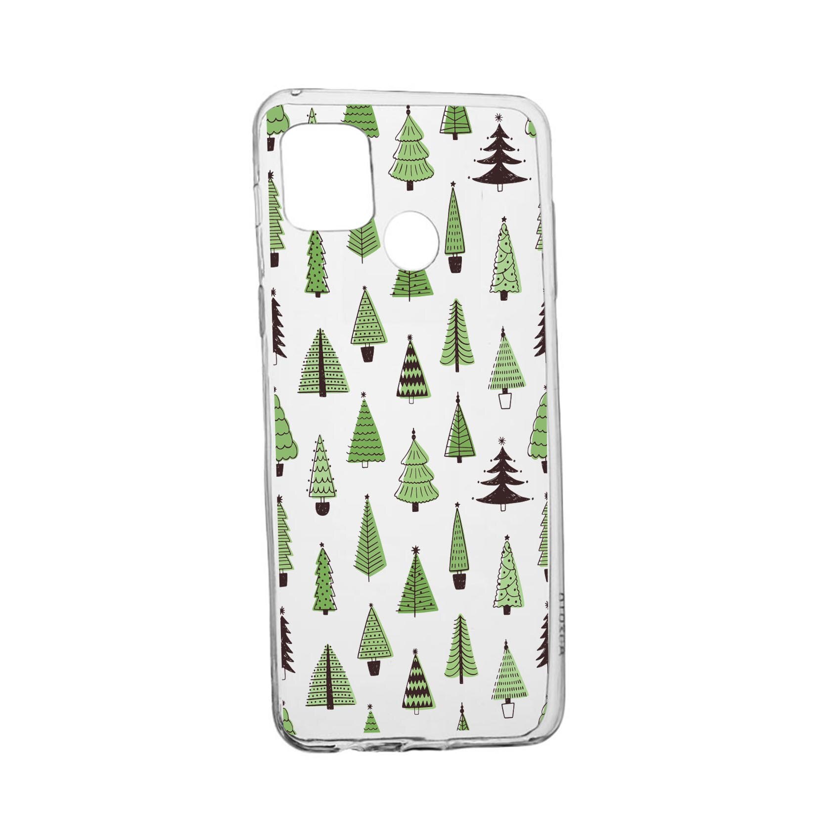 Husa Silicon Compatibila cu Realme 7i / Realme C12, Christmas Tree Shapes, rezistenta la uzura, anti-alunecare, 872