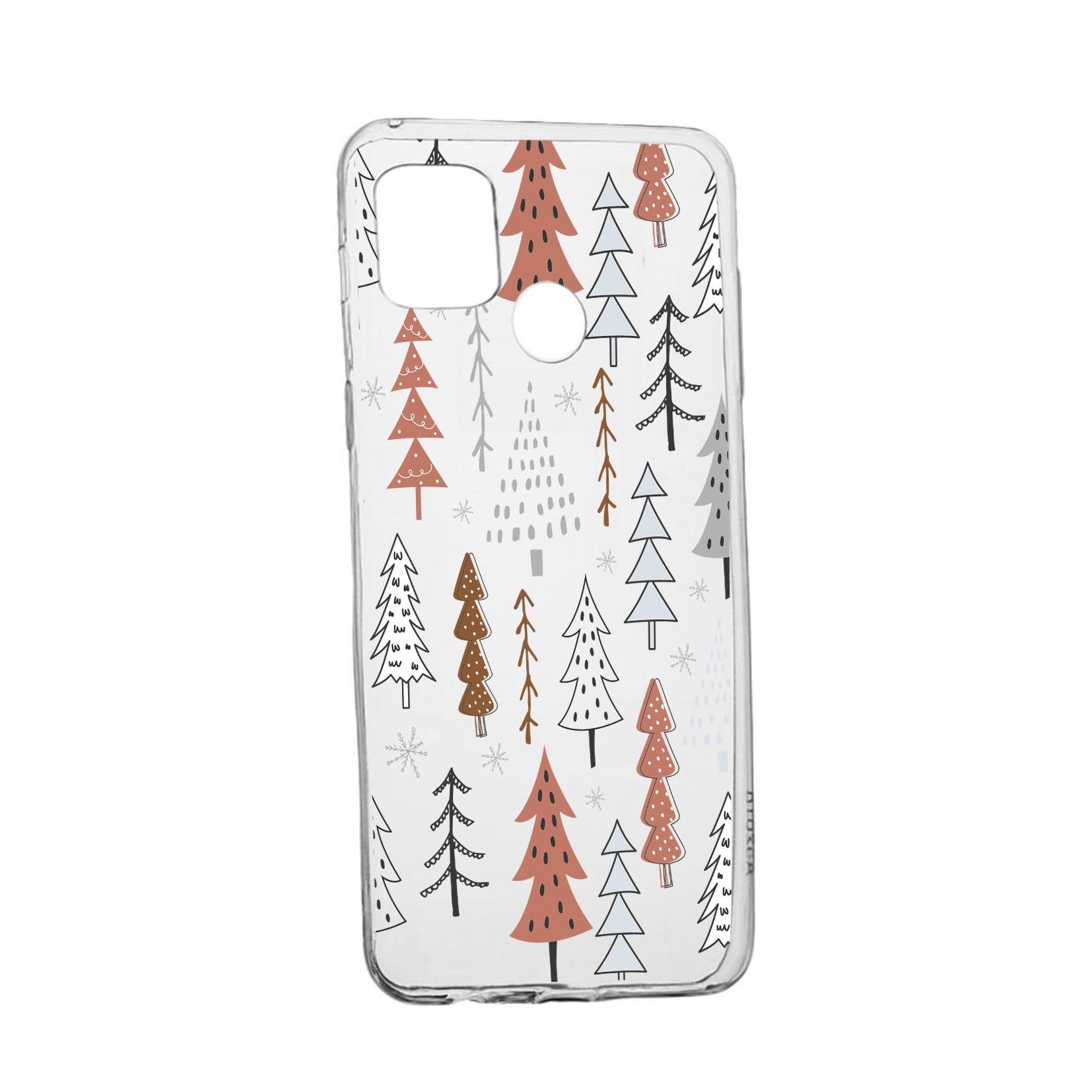 Husa Silicon Compatibila cu Realme 7i / Realme C12, Christmas Hand Drawn, rezistenta la uzura, anti-alunecare, 875