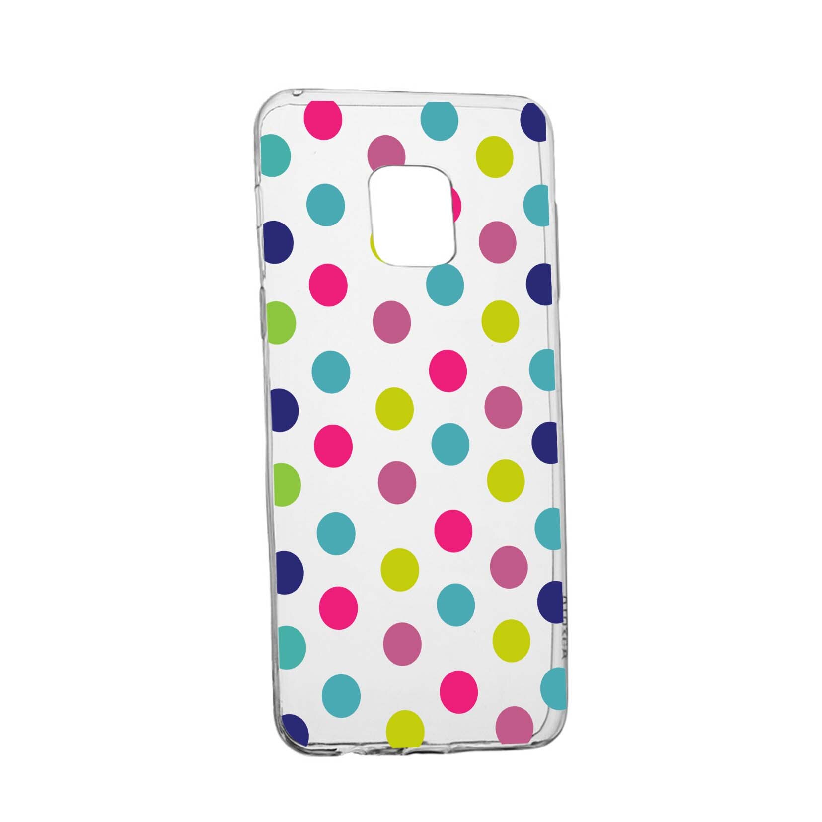 Husa Silicon Compatibila Cu Nokia XR20, Dots Color, rezistenta la uzura, anti-alunecare, 61