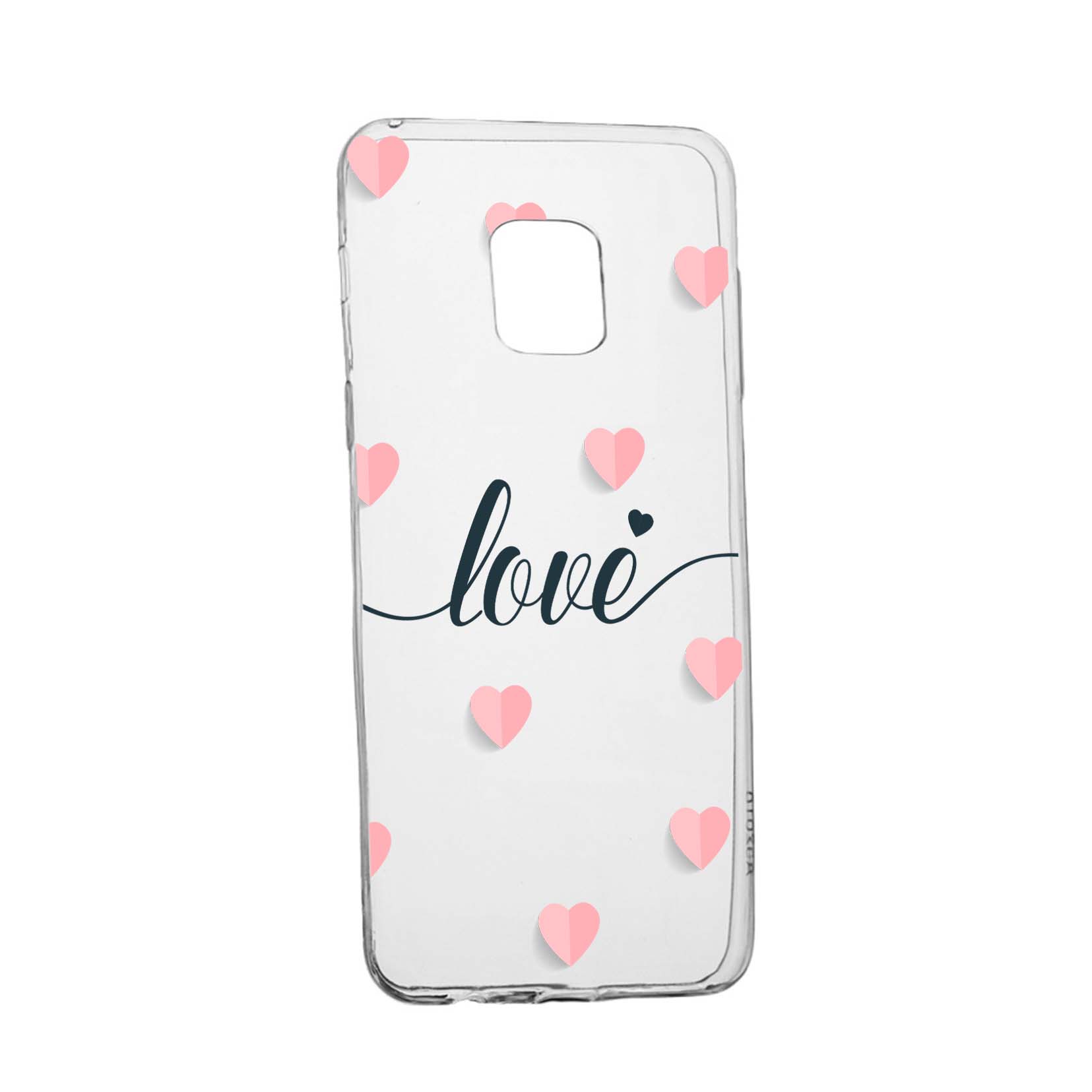 Husa Silicon Compatibila Cu Nokia XR20, Love+Hearts, rezistenta la uzura, anti-alunecare, 85