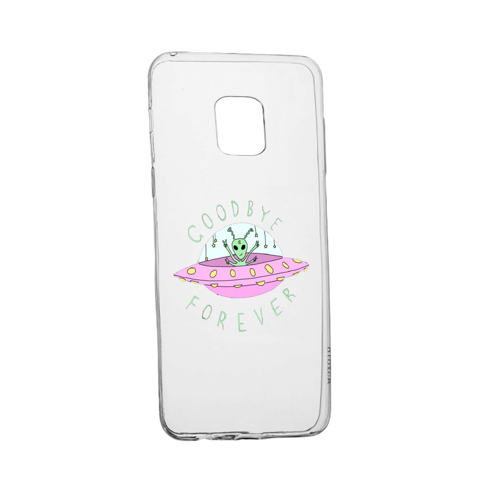 Husa Silicon Universe, Planets UFO Good Bye, Compatibila Cu Nokia XR20, rezistenta la uzura, anti-alunecare, 474