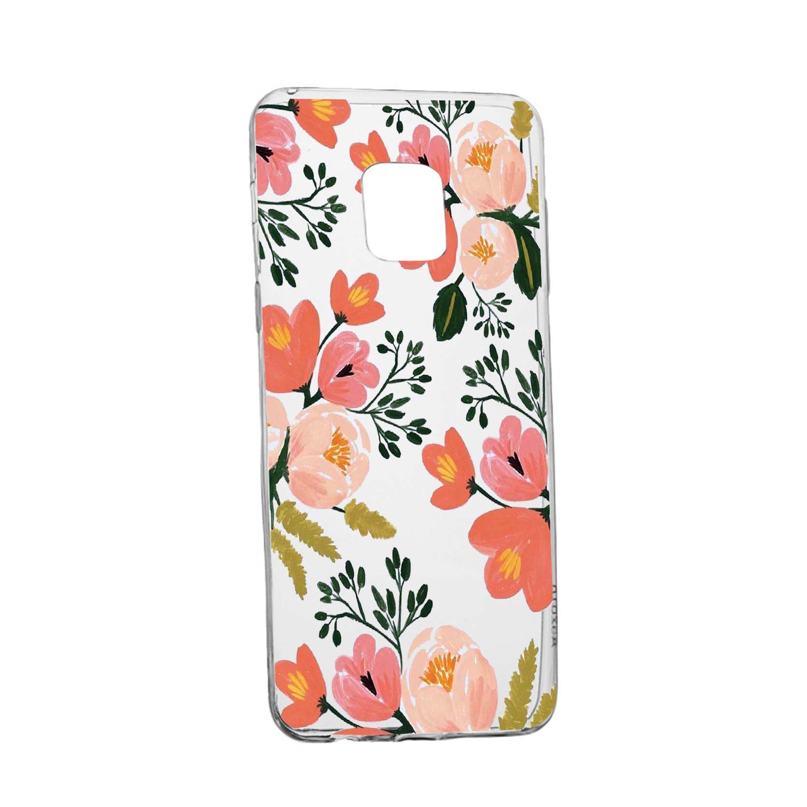 Husa Silicon Flowers, Pastel colors, Compatibila Cu Nokia XR20, rezistenta la uzura, anti-alunecare, 504