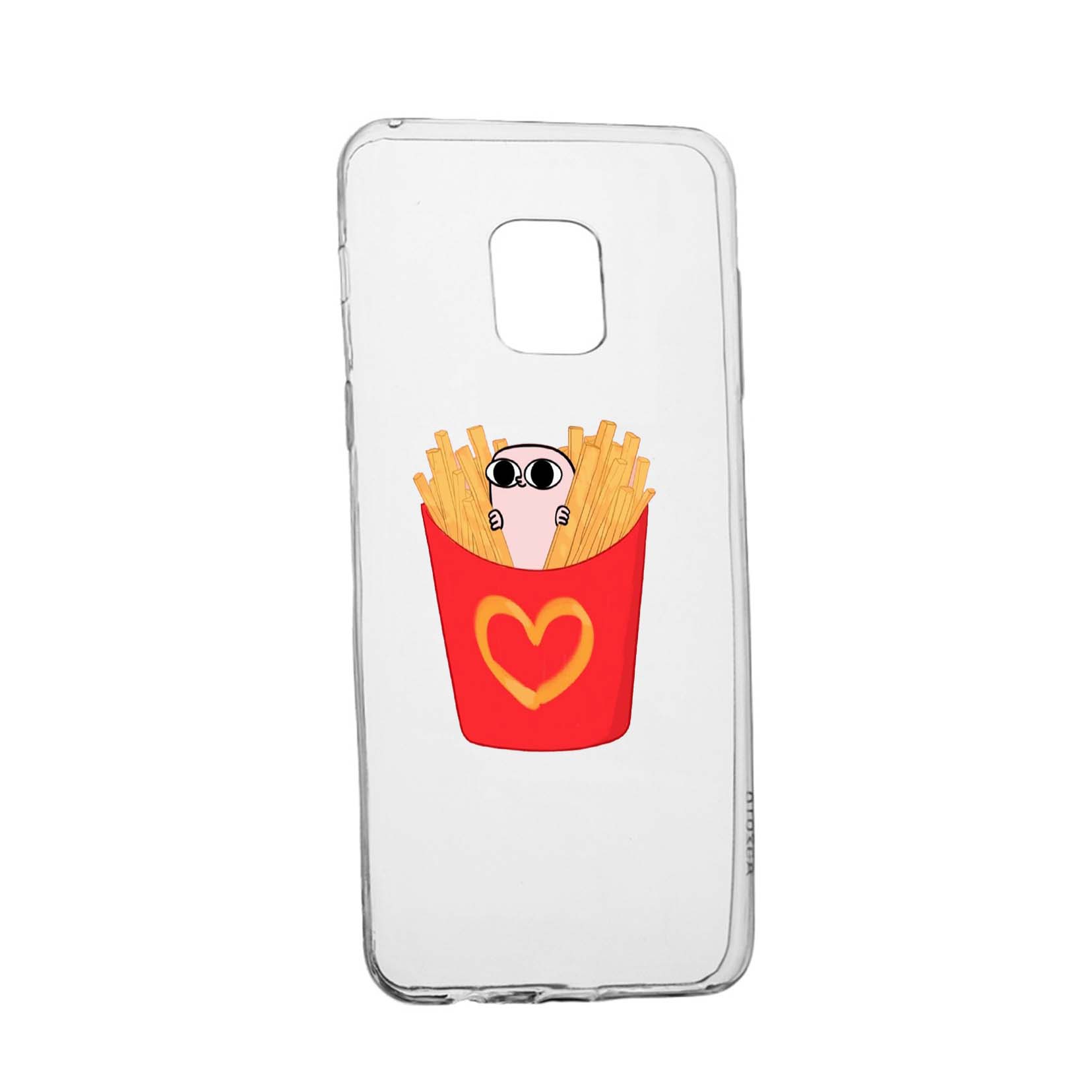 Husa Silicon I Love Chips, Compatibila Cu Nokia XR20, rezistenta la uzura, anti-alunecare, 602