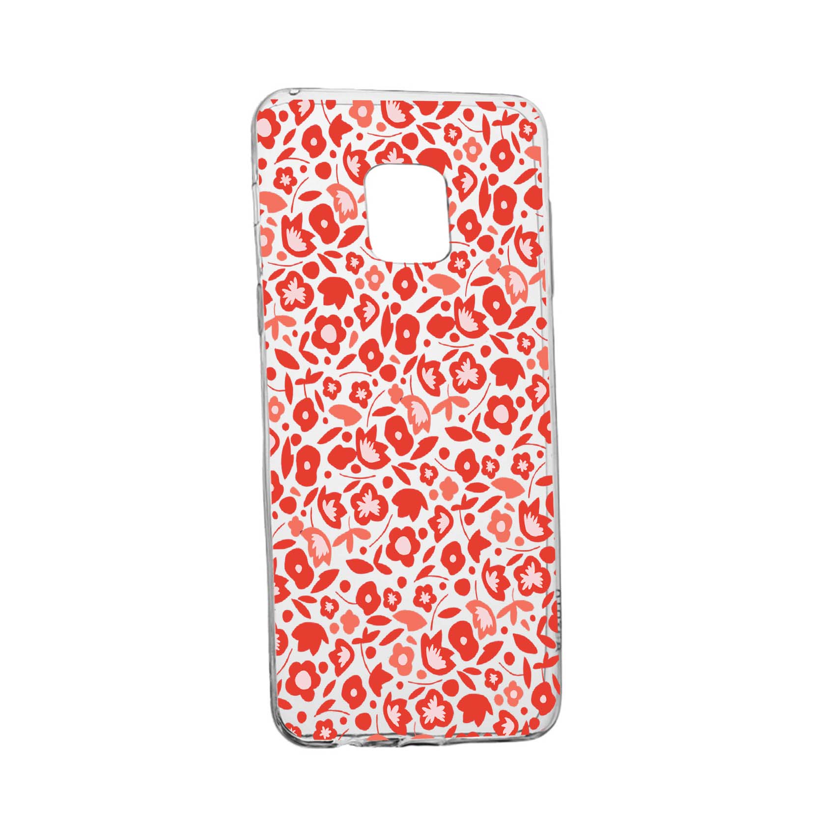 Husa Silicon Red Floweres Pattern, Compatibila Cu Nokia XR20, rezistenta la uzura, anti-alunecare, 631