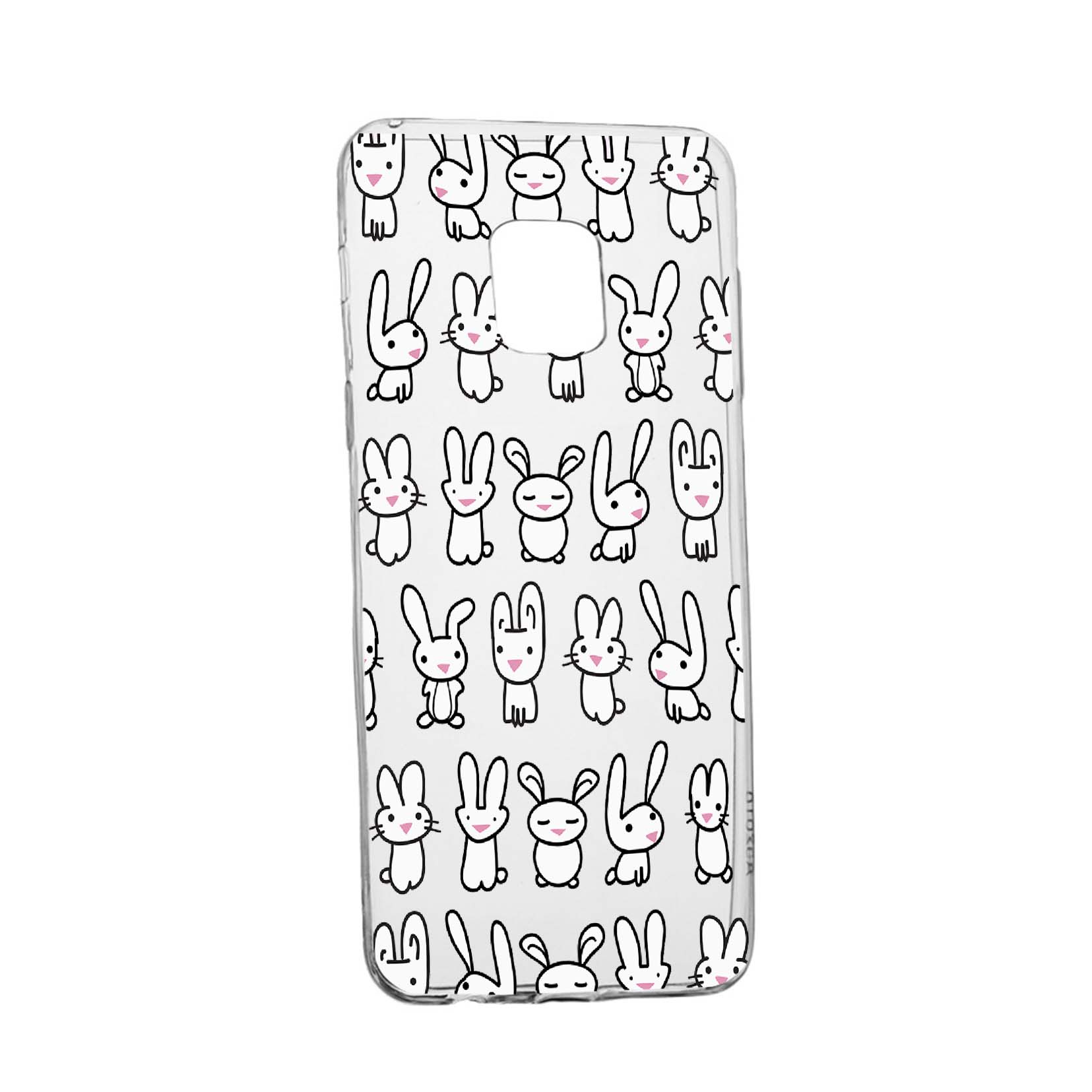 Husa Silicon Rabbits, Compatibila Cu Nokia XR20, rezistenta la uzura, anti-alunecare, 691