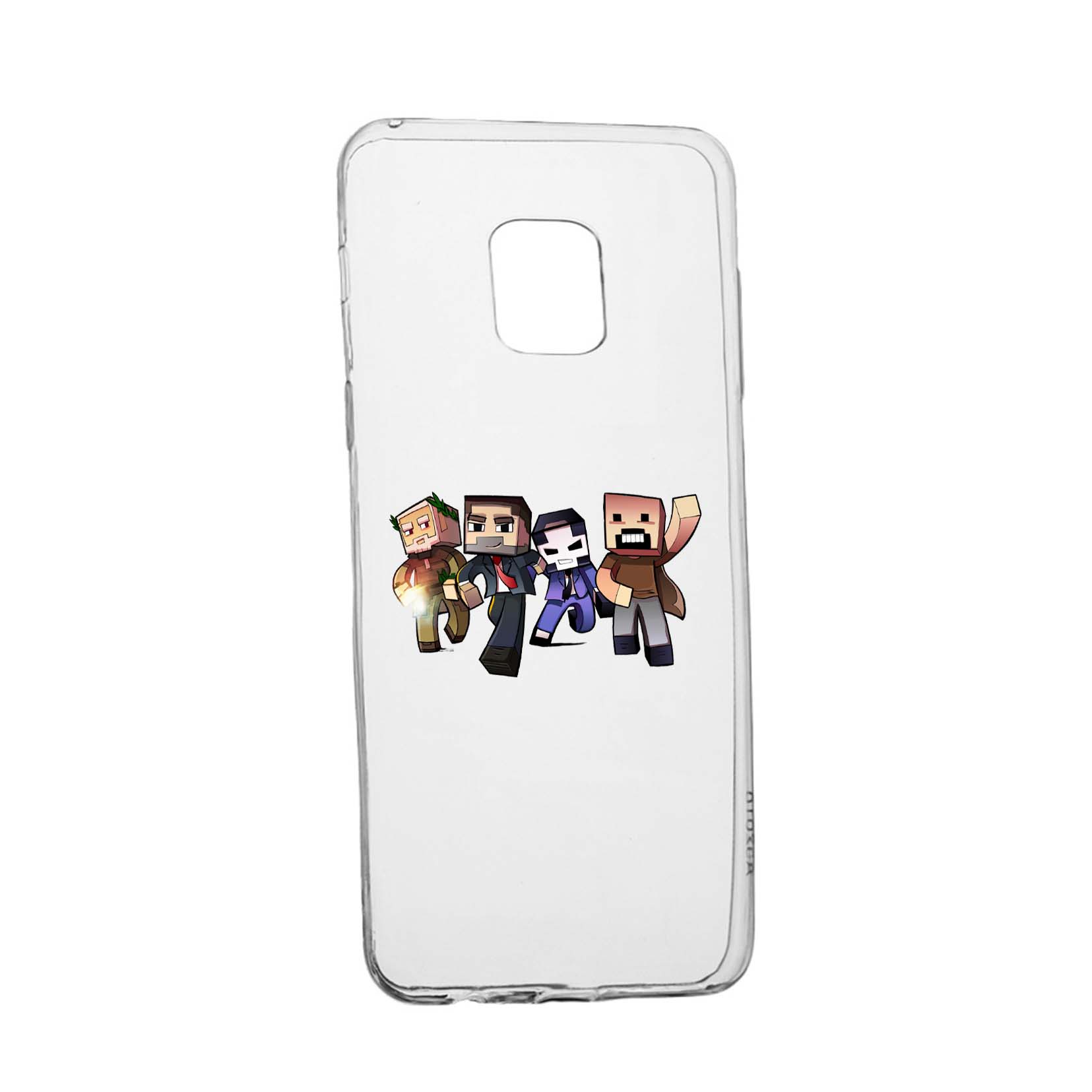 Husa Silicon Minecraft, Compatibila Cu Nokia XR20, rezistenta la uzura, anti-alunecare, 727