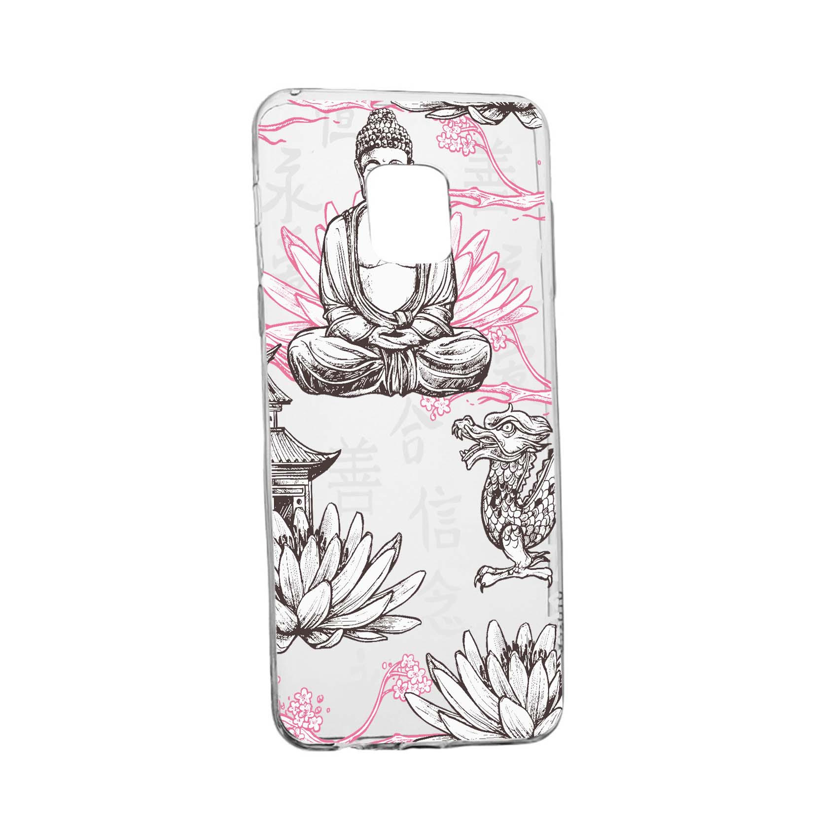 Husa Silicon Compatibila cu Nokia XR20, Buddha, rezistenta la uzura, anti-alunecare, 768