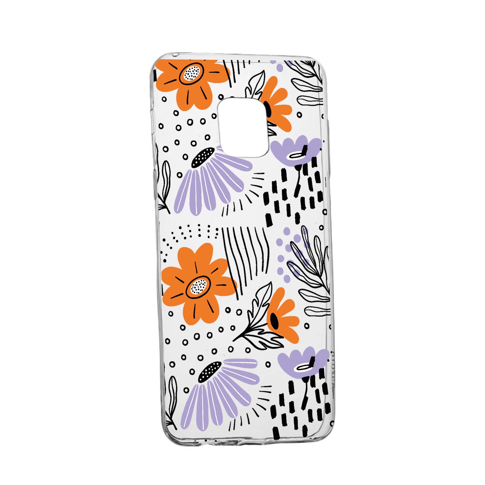 Husa Silicon Compatibila cu Nokia XR20, Flowers - Pastel Colors, rezistenta la uzura, anti-alunecare, 757