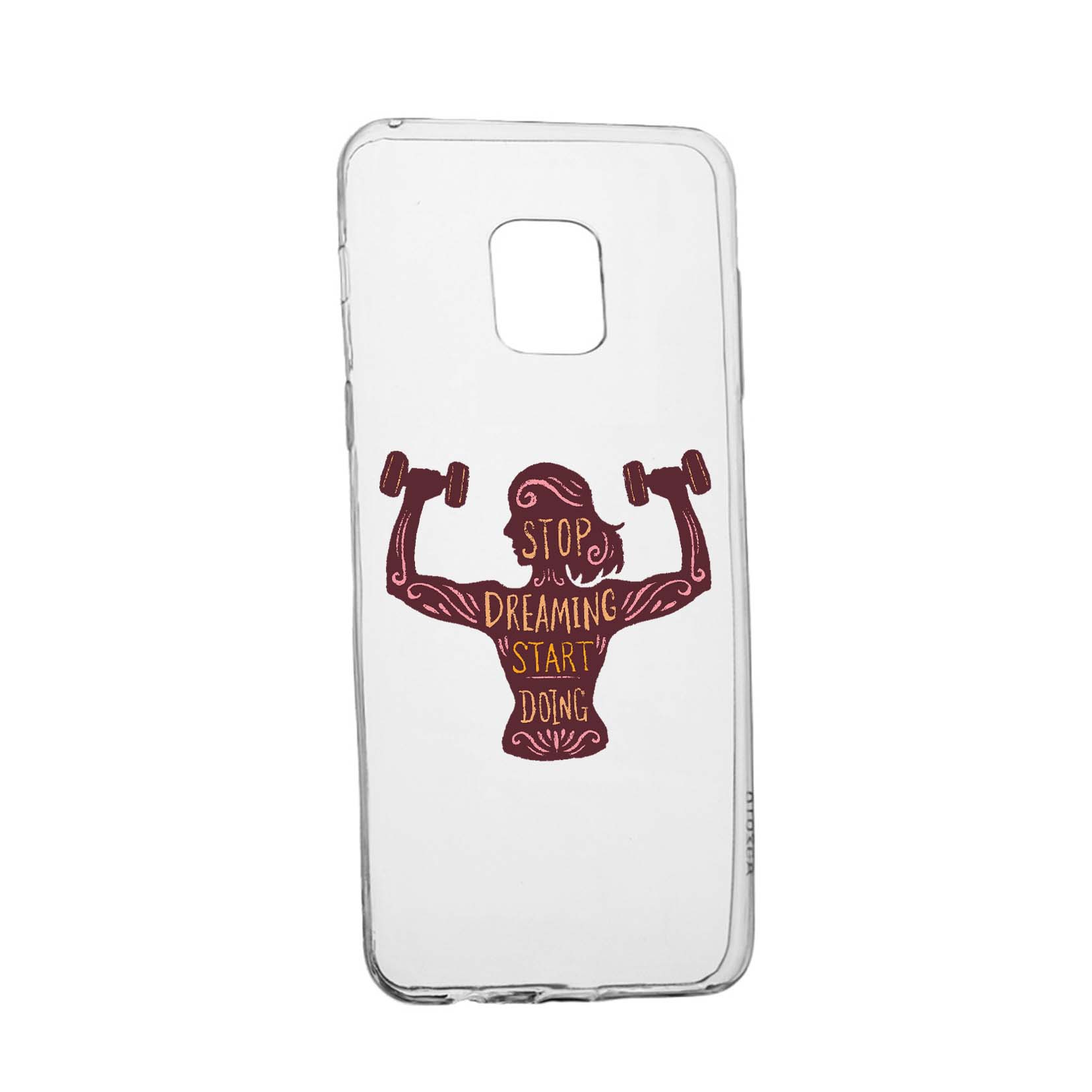 Husa Silicon Compatibila cu Nokia XR20, Stop Dreaming Start Doing, rezistenta la uzura, anti-alunecare, 779