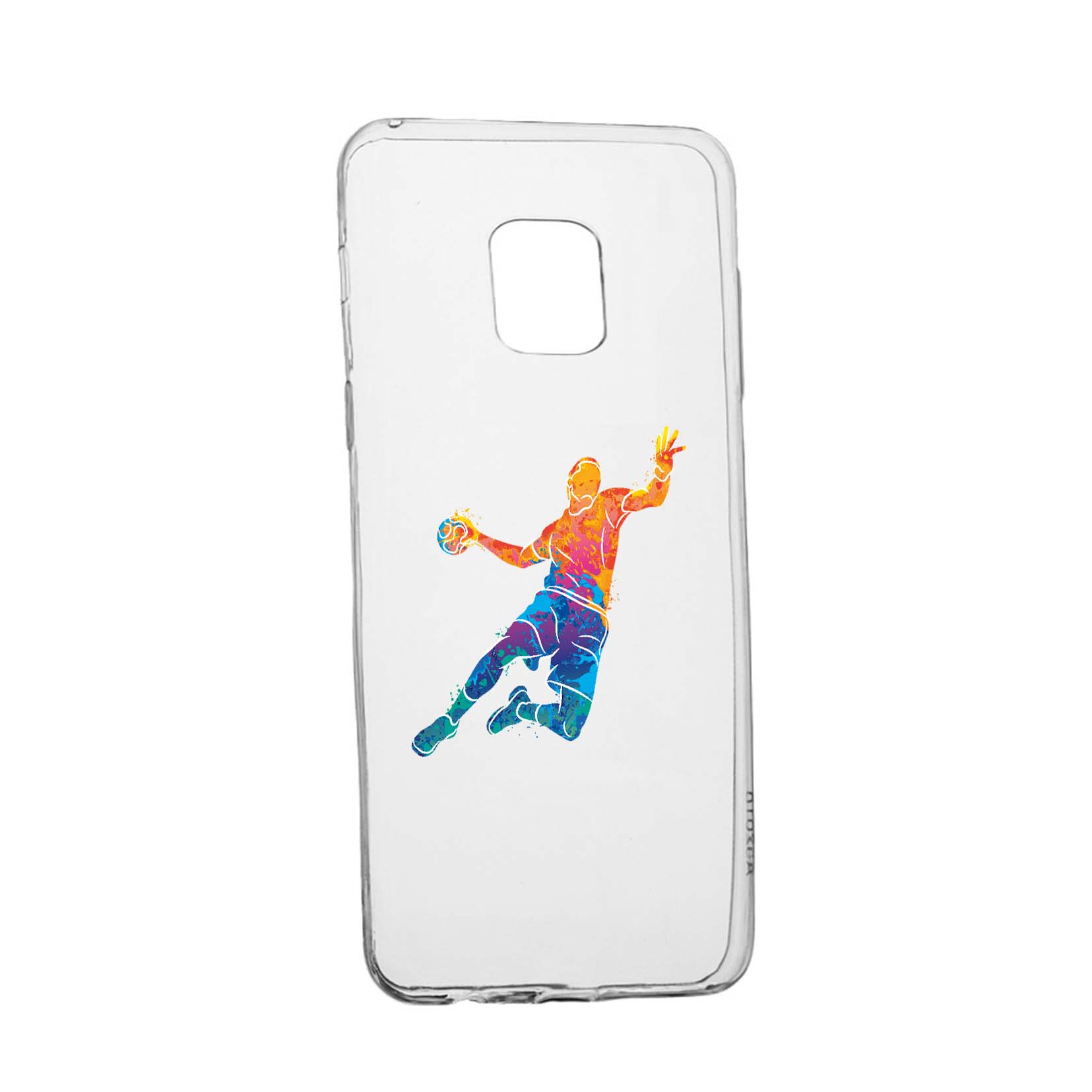 Husa Silicon Compatibila cu Nokia XR20, Handball Colorful, rezistenta la uzura, anti-alunecare, 800