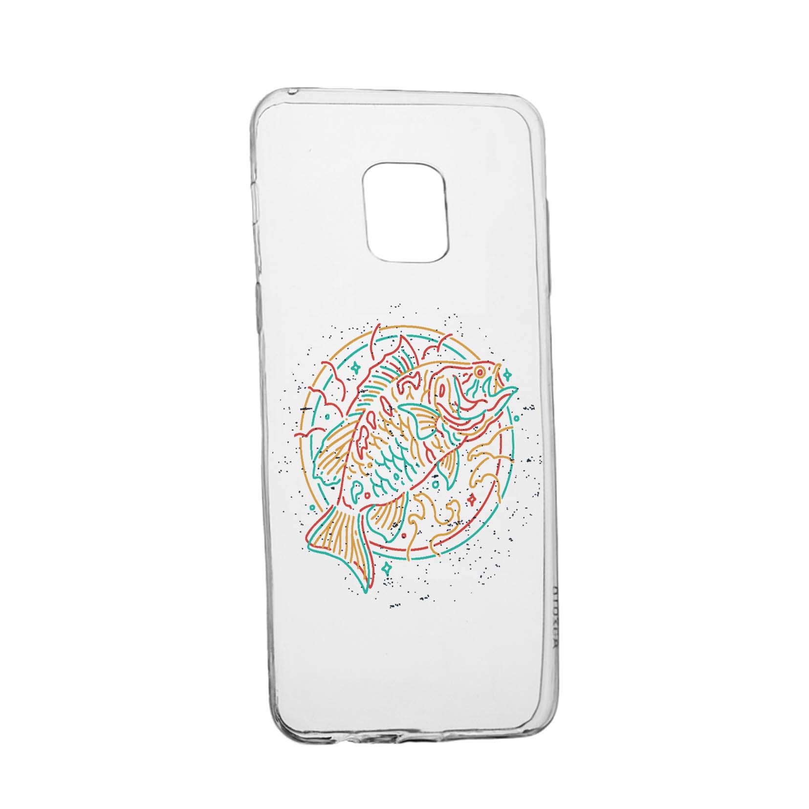 Husa Silicon Compatibila cu Nokia XR20, Neon Fish, rezistenta la uzura, anti-alunecare, 798