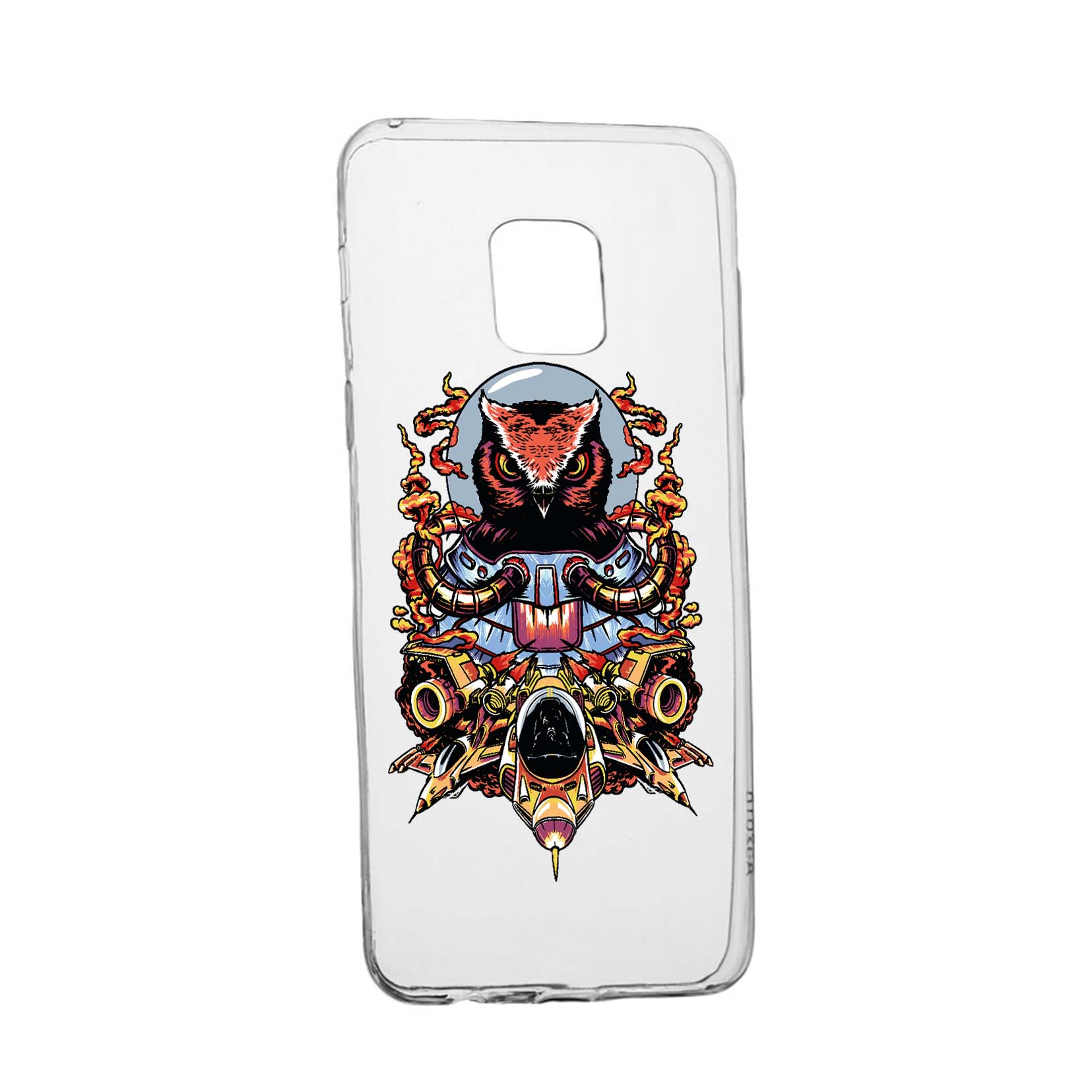 Husa Silicon Compatibila cu Nokia XR20, Astronaut Owl, rezistenta la uzura, anti-alunecare, 817