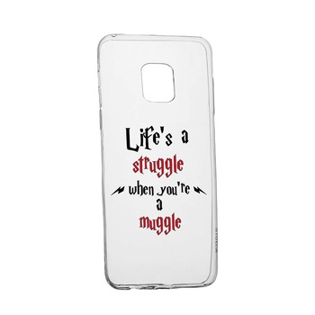 Husa Silicon Compatibila cu Nokia XR20, Harry Potter Life Is A Struggle, rezistenta la uzura, anti-alunecare, 857 Husa Silicon Compatibila cu Nokia XR20, Harry Potter Life Is A Struggle, rezistenta la uzura, anti-alunecare, 857